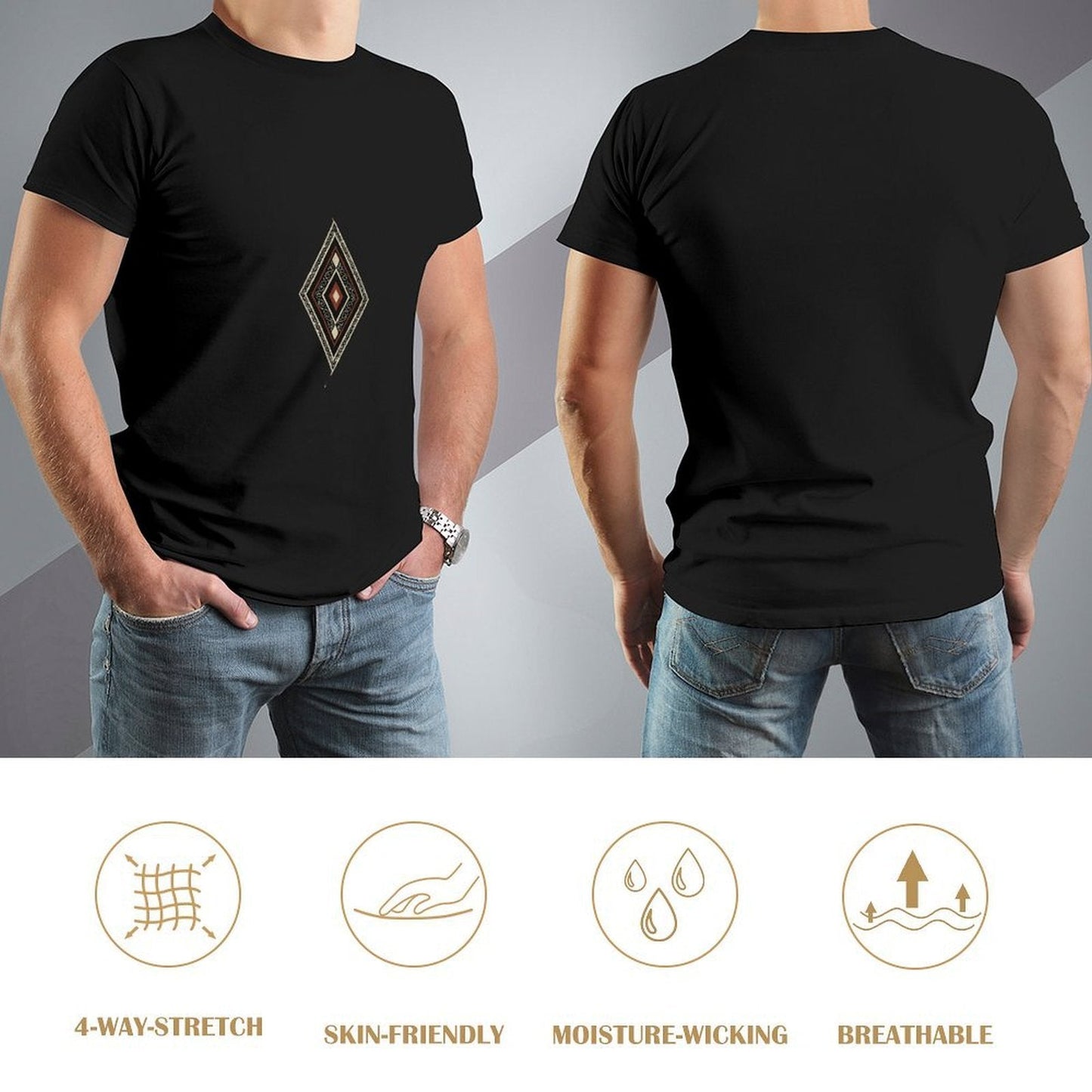 ,Men's Cotton Short - sleeved T-shirt, Breathable Loose - fitting Casual Summer Top, Suitable for Outdoor Activities and Daily Comfortable Wear,Men's T-shirt100%cottonz9og5lor0ql6 - TrendyLookz
