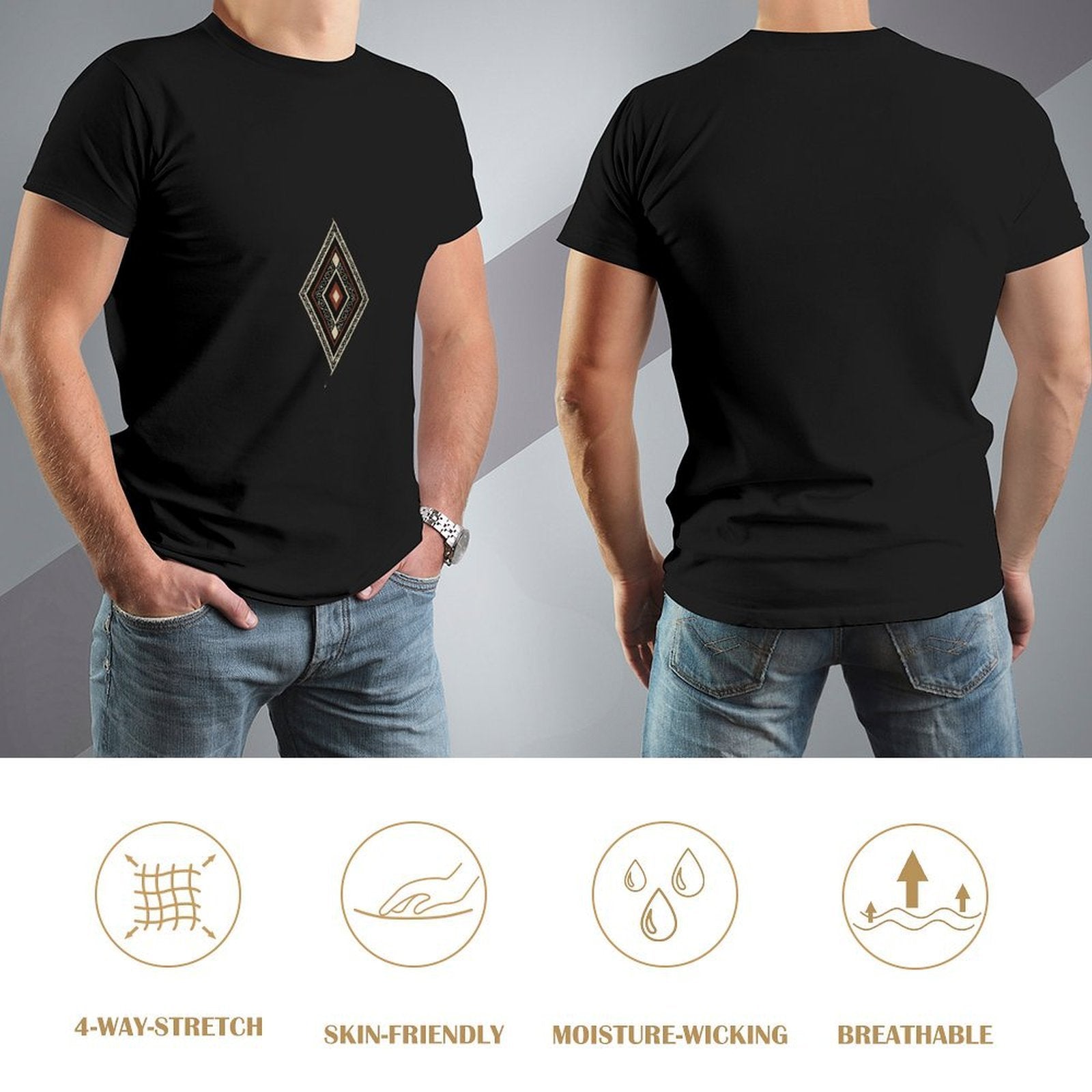 ,Men's Cotton Short - sleeved T-shirt, Breathable Loose - fitting Casual Summer Top, Suitable for Outdoor Activities and Daily Comfortable Wear,Men's T-shirt100%cottonz9og5lor0ql6 - TrendyLookz