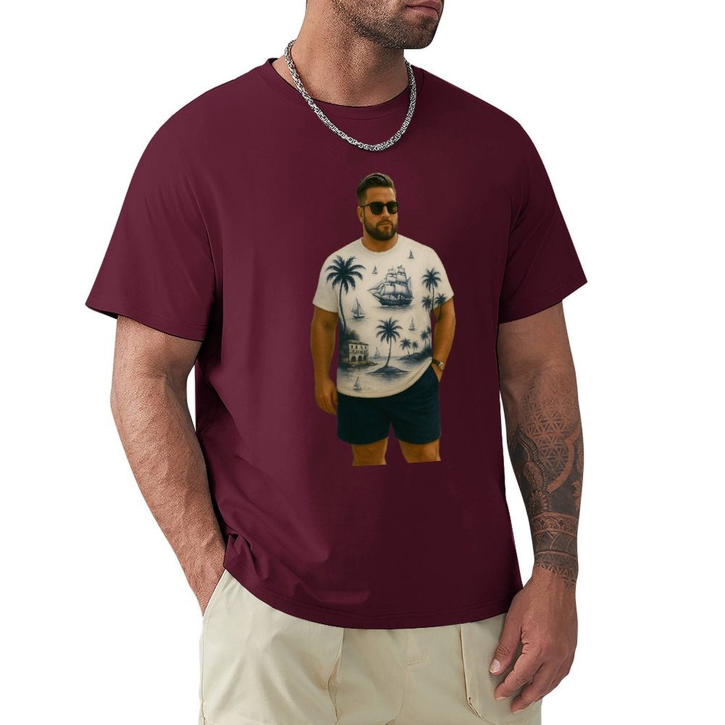,Men's Cotton Short - sleeved T-shirt, Breathable Loose - fitting Casual Summer Top, Suitable for Outdoor Activities and Daily Comfortable Wear,Men's T-shirt100%cottonz9ogjy9pdhtm - TrendyLookz