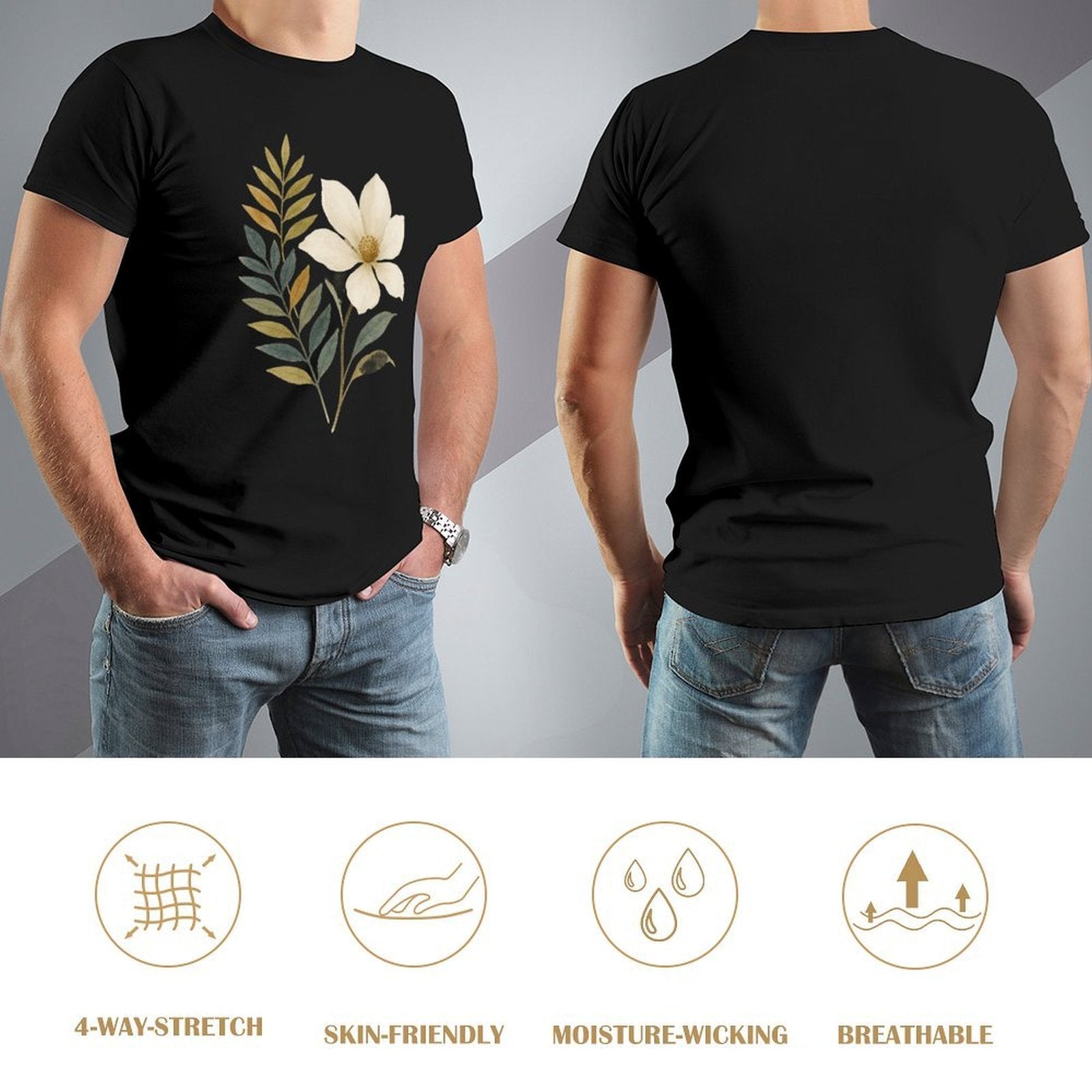 ,Men's Cotton Short - sleeved T-shirt, Breathable Loose - fitting Casual Summer Top, Suitable for Outdoor Activities and Daily Comfortable Wear,Men's T-shirt100%cottonz9og51jjsun6 - TrendyLookz