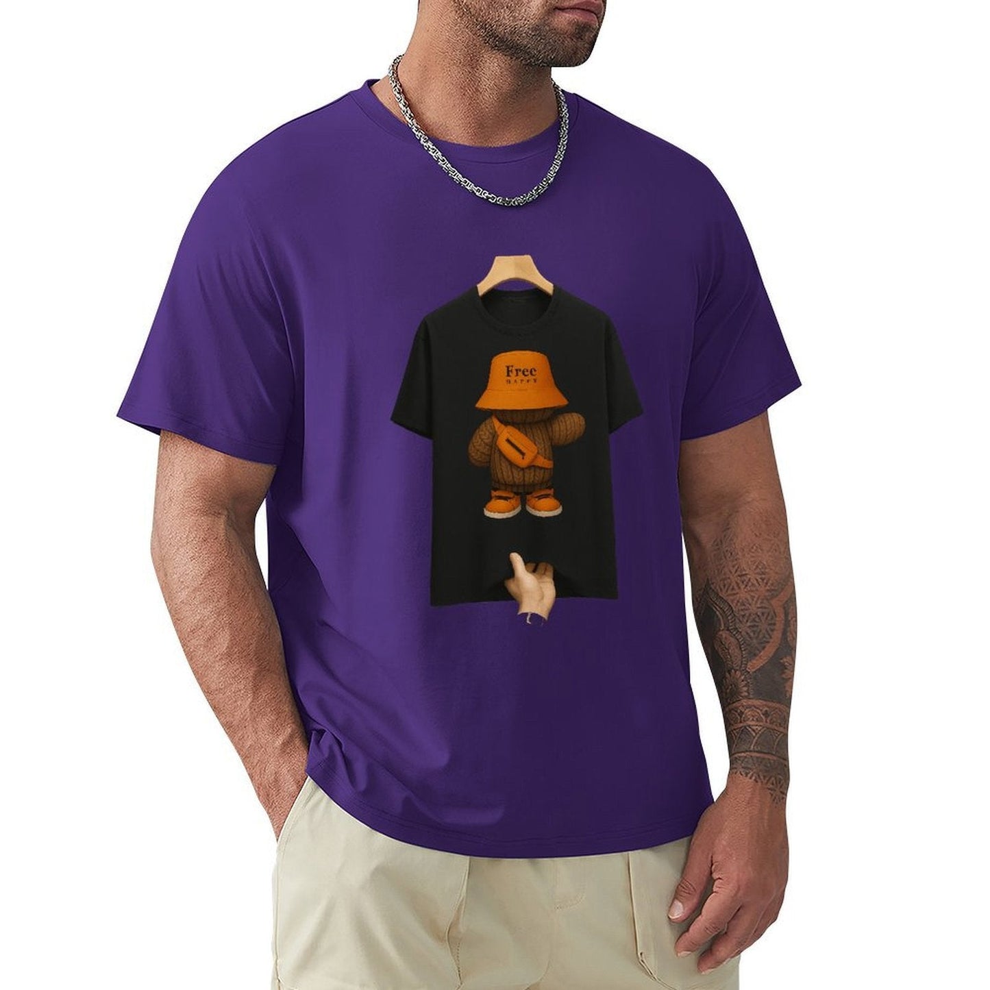 ,Men's Cotton Short - sleeved T-shirt, Breathable Loose - fitting Casual Summer Top, Suitable for Outdoor Activities and Daily Comfortable Wear,Men's T-shirt100%cottonz9ogpggv6gcm - TrendyLookz