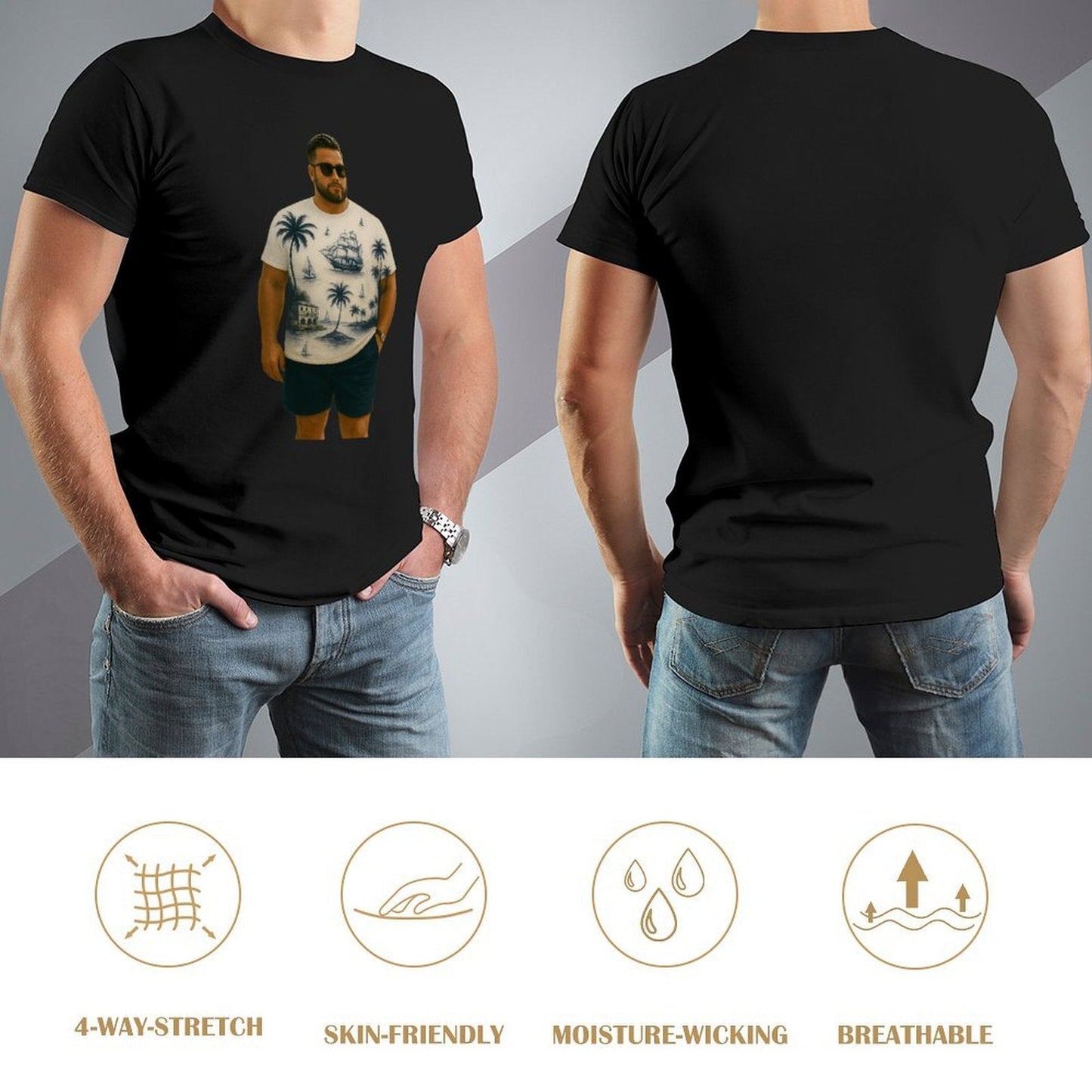 ,Men's Cotton Short - sleeved T-shirt, Breathable Loose - fitting Casual Summer Top, Suitable for Outdoor Activities and Daily Comfortable Wear,Men's T-shirt100%cottonz9ogjy9pdhtm - TrendyLookz