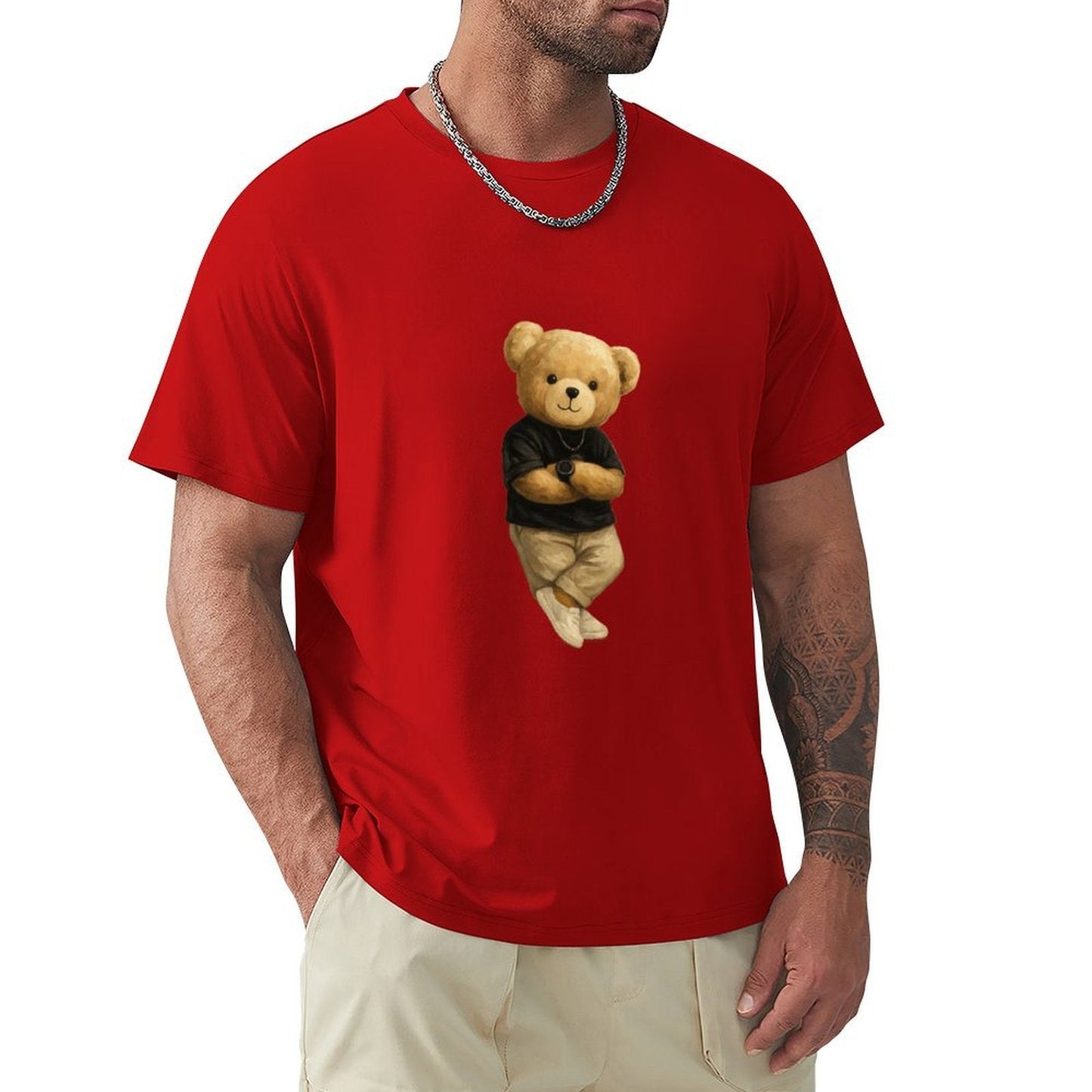 ,Men's Cotton Short - sleeved T-shirt, Breathable Loose - fitting Casual Summer Top, Suitable for Outdoor Activities and Daily Comfortable Wear,Men's T-shirt100%cottonz9ogpbwx5tkq - TrendyLookz