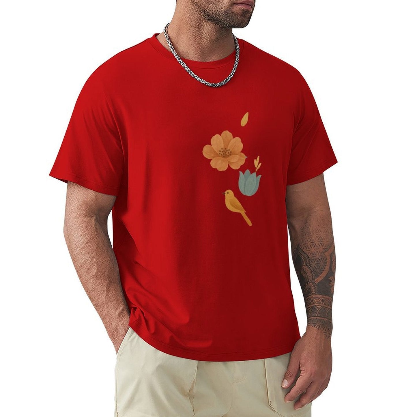 ,Men's Cotton Short - sleeved T-shirt, Breathable Loose - fitting Casual Summer Top, Suitable for Outdoor Activities and Daily Comfortable Wear,Men's T-shirt100%cottonz9ogjuxdw440 - TrendyLookz