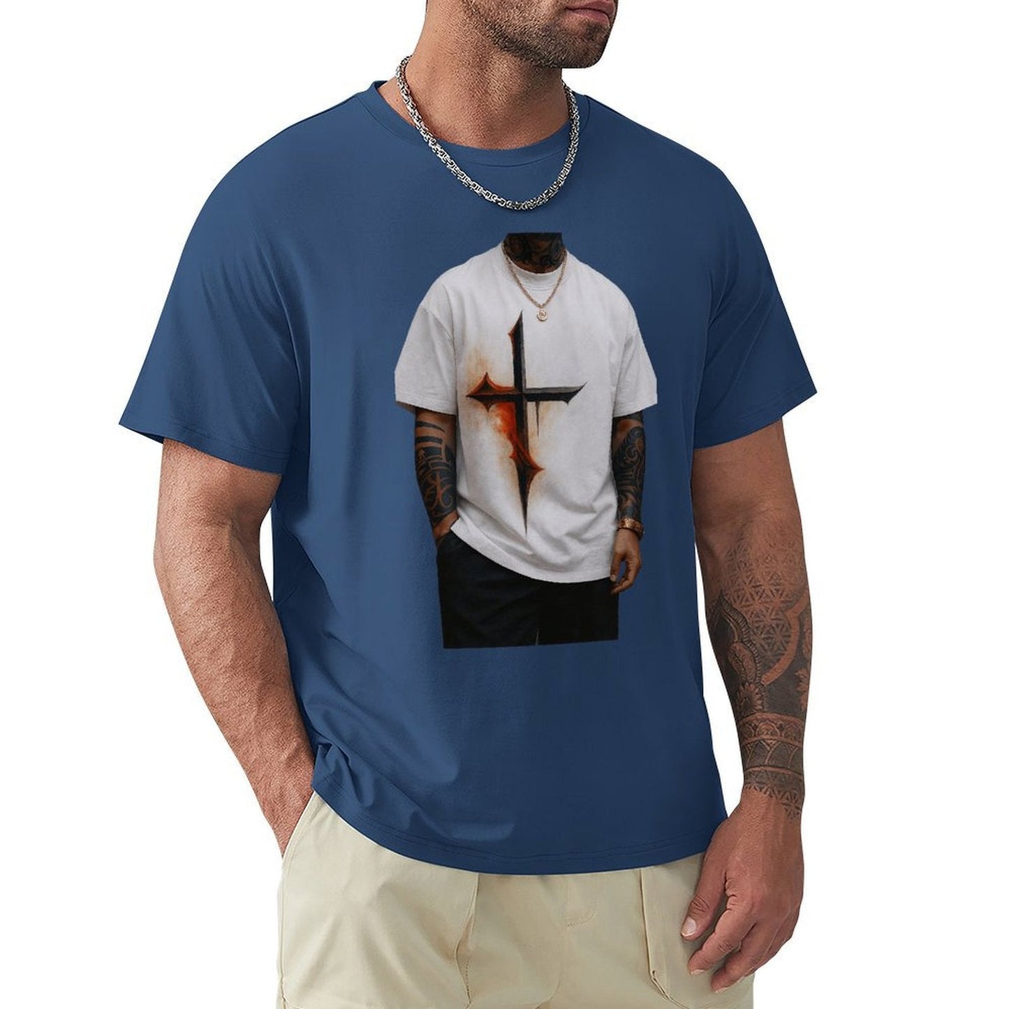 ,Men's Cotton Short - sleeved T-shirt, Breathable Loose - fitting Casual Summer Top, Suitable for Outdoor Activities and Daily Comfortable Wear,Men's T-shirt100%cottonz9ogpgdqn8hv - TrendyLookz