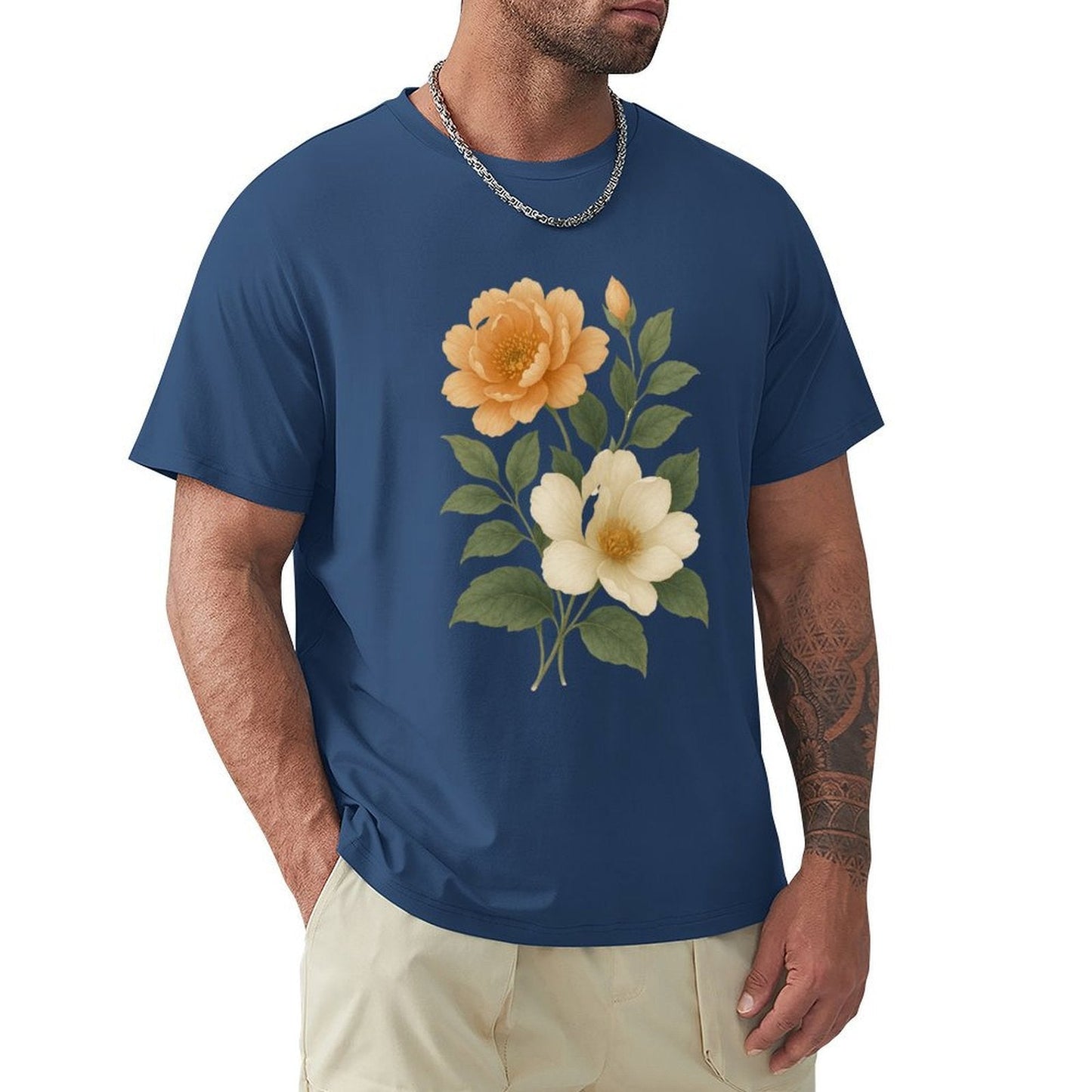,Men's Cotton Short - sleeved T-shirt, Breathable Loose - fitting Casual Summer Top, Suitable for Outdoor Activities and Daily Comfortable Wear,Men's T-shirt100%cottonz9ogju8njoye - TrendyLookz