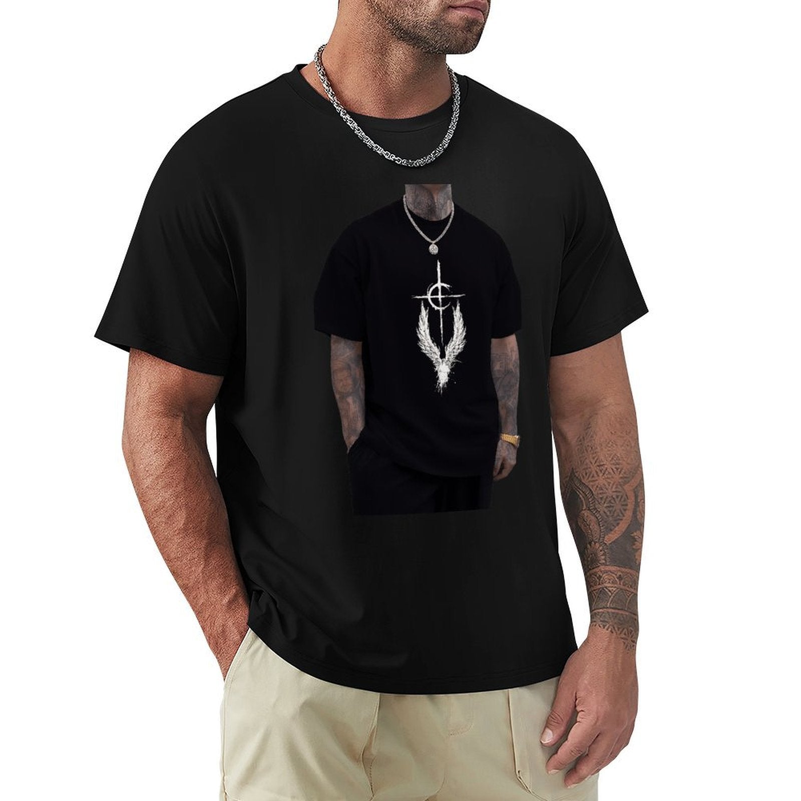 ,Men's Cotton Short - sleeved T-shirt, Breathable Loose - fitting Casual Summer Top, Suitable for Outdoor Activities and Daily Comfortable Wear,Men's T-shirt100%cottonz9ogxerqre4u - TrendyLookz