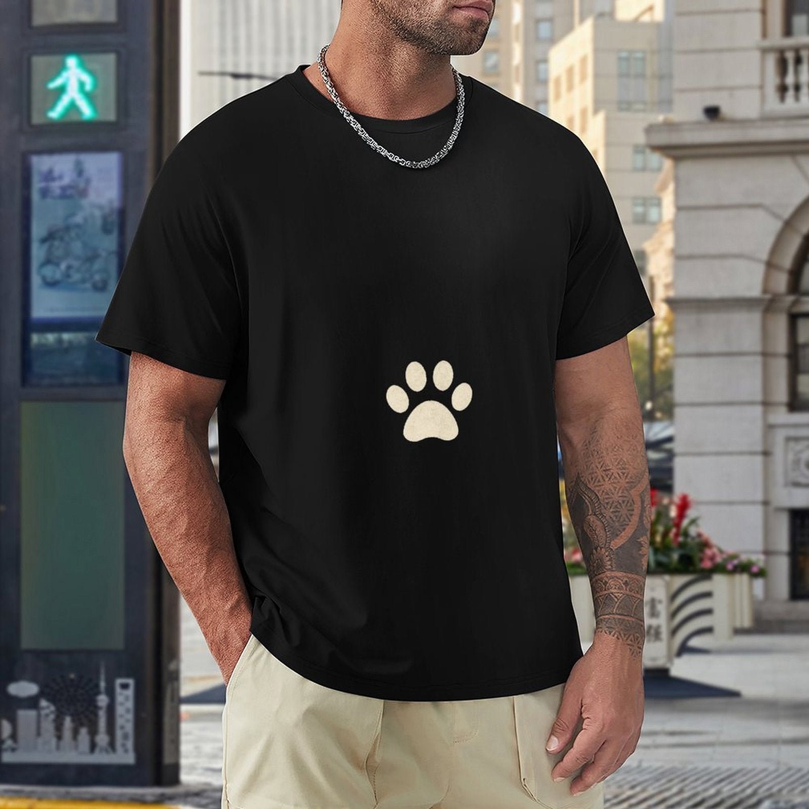 ,Men's Cotton Short - sleeved T-shirt, Breathable Loose - fitting Casual Summer Top, Suitable for Outdoor Activities and Daily Comfortable Wear,Men's T-shirt100%cottonz9ogpbrz8g4e - TrendyLookz