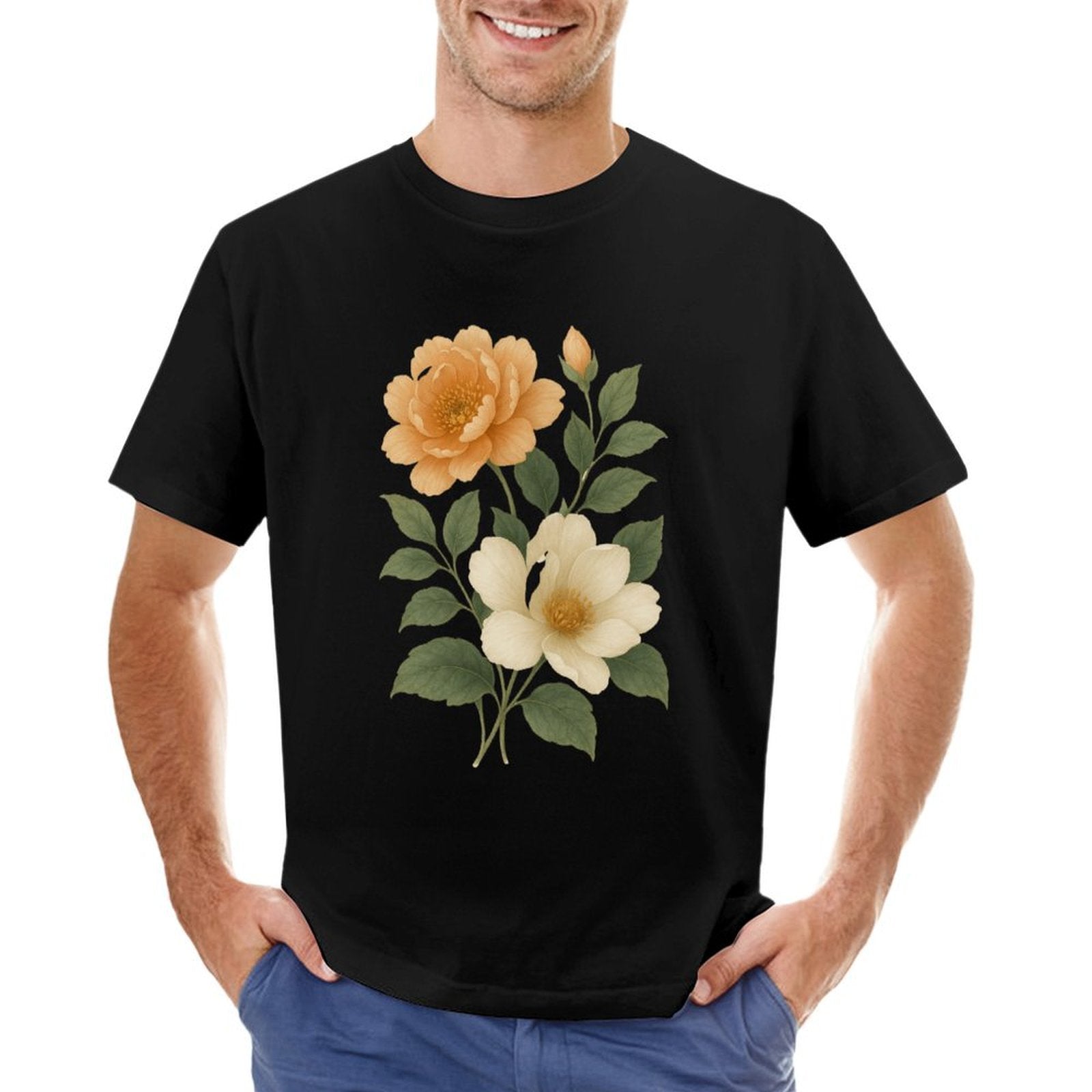,Men's Cotton Short - sleeved T-shirt, Breathable Loose - fitting Casual Summer Top, Suitable for Outdoor Activities and Daily Comfortable Wear,Men's T-shirt100%cottonz9ogju8njoye - TrendyLookz