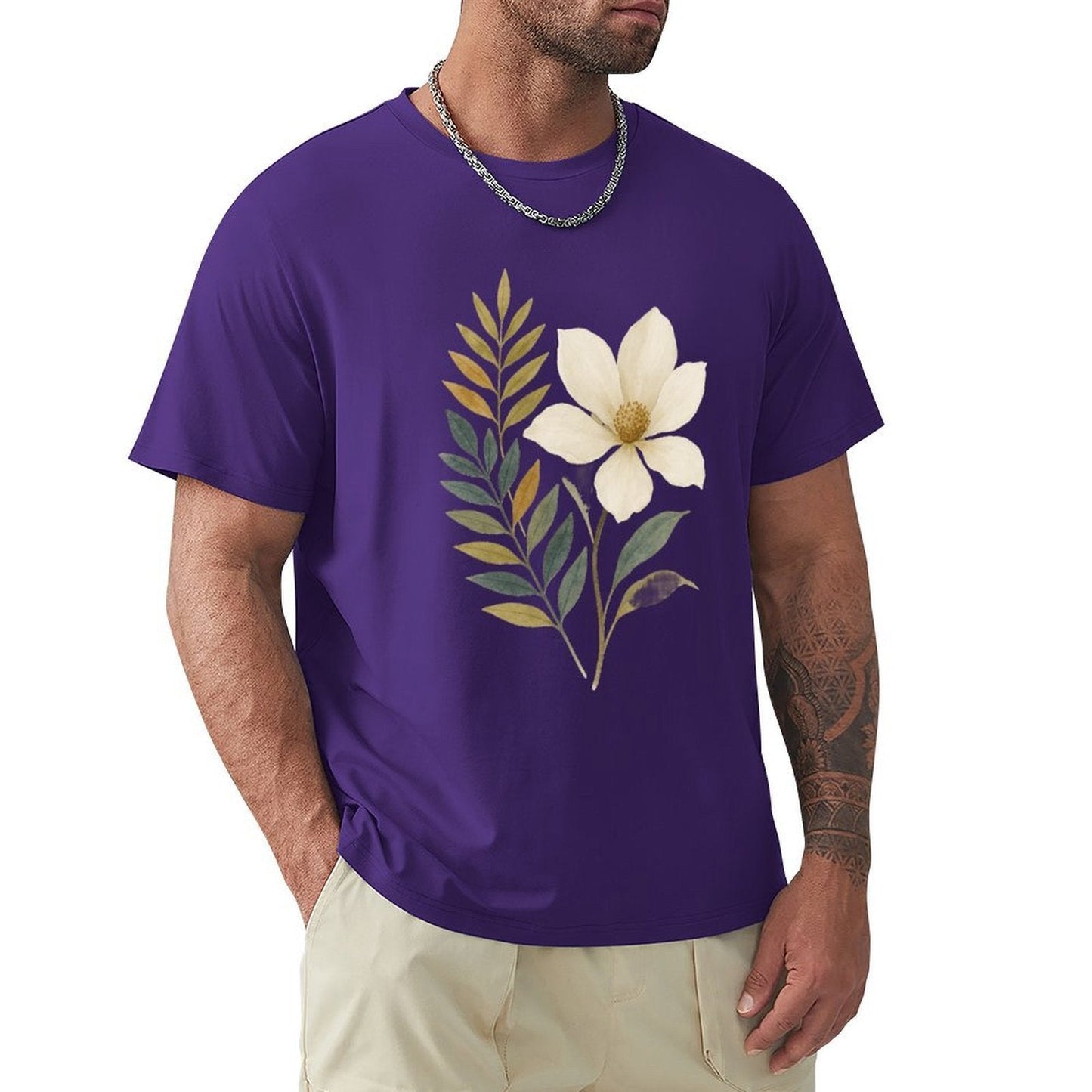 ,Men's Cotton Short - sleeved T-shirt, Breathable Loose - fitting Casual Summer Top, Suitable for Outdoor Activities and Daily Comfortable Wear,Men's T-shirt100%cottonz9og51jjsun6 - TrendyLookz