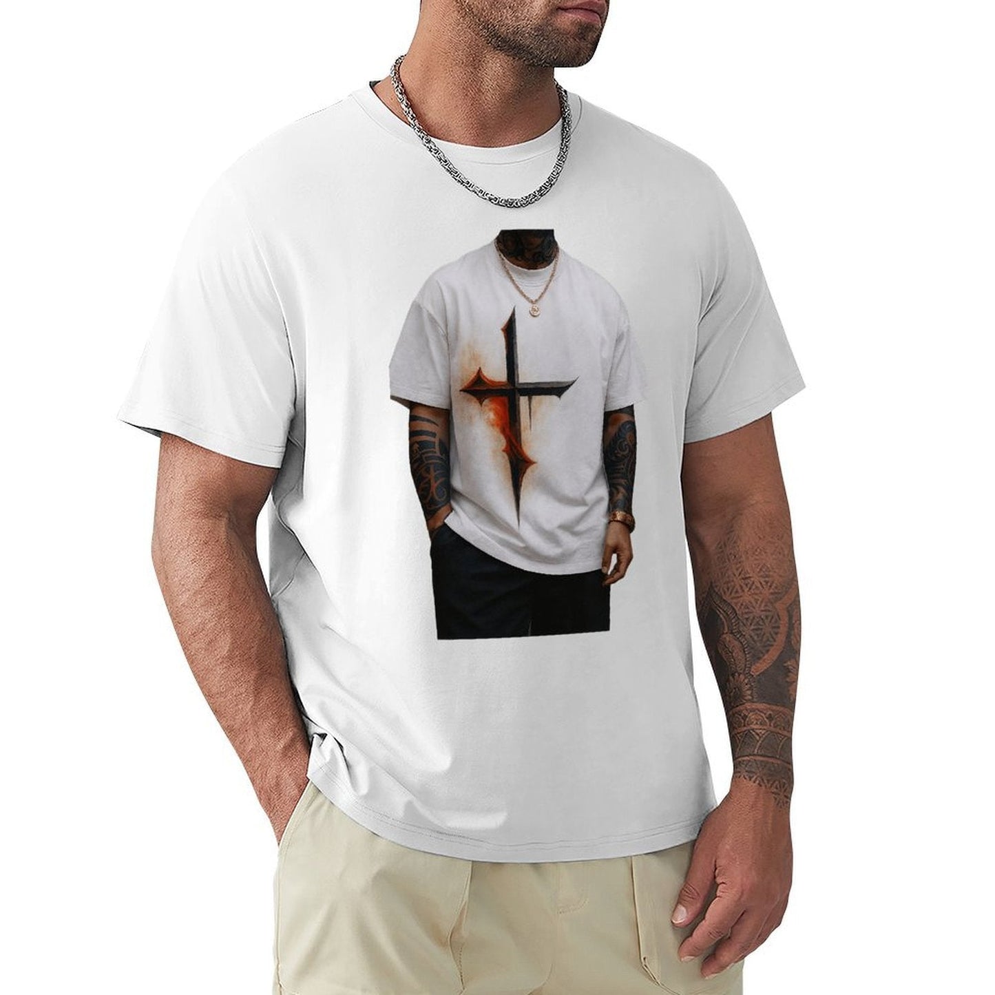 ,Men's Cotton Short - sleeved T-shirt, Breathable Loose - fitting Casual Summer Top, Suitable for Outdoor Activities and Daily Comfortable Wear,Men's T-shirt100%cottonz9ogpgdqn8hv - TrendyLookz