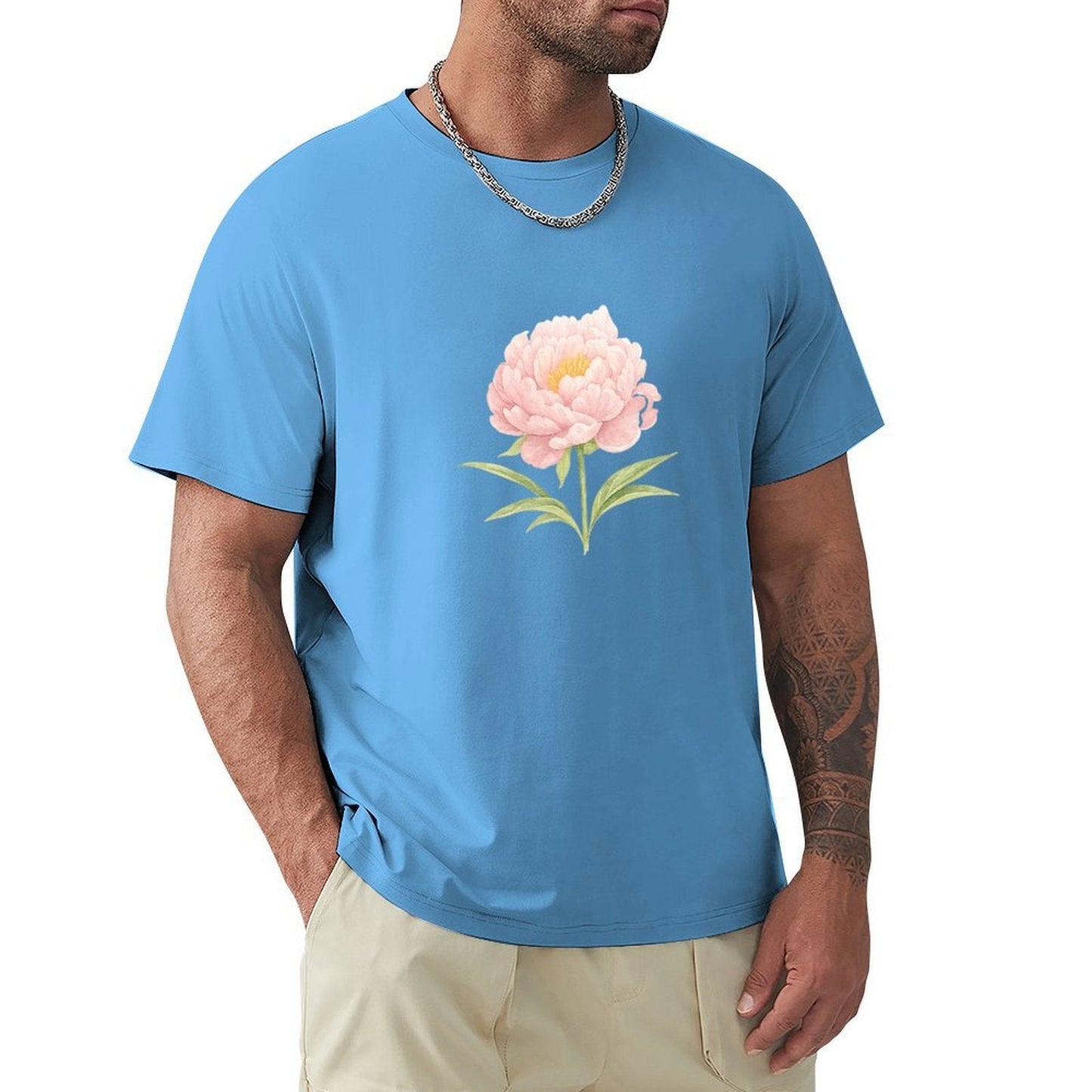 ,Men's Cotton Short - sleeved T-shirt, Breathable Loose - fitting Casual Summer Top, Suitable for Outdoor Activities and Daily Comfortable Wear,Men's T-shirt100%cottonz9ogpb7rtjf6 - TrendyLookz