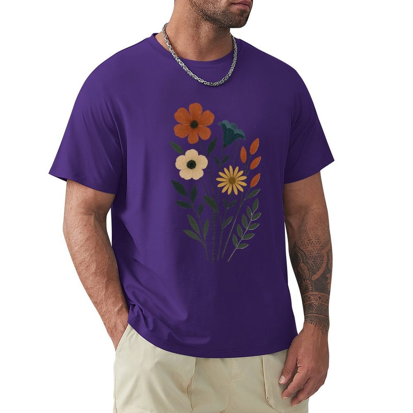 ,Men's Cotton Short - sleeved T-shirt, Breathable Loose - fitting Casual Summer Top, Suitable for Outdoor Activities and Daily Comfortable Wear,Men's T-shirt100%cottonz9ogxex4xuxg - TrendyLookz