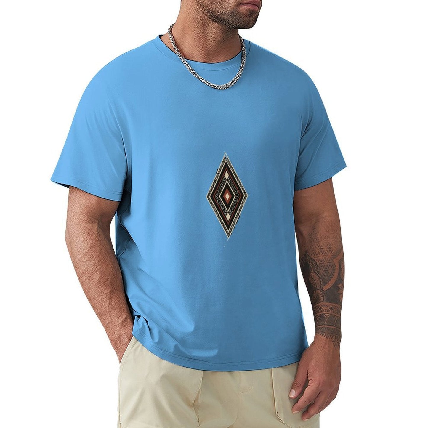 ,Men's Cotton Short - sleeved T-shirt, Breathable Loose - fitting Casual Summer Top, Suitable for Outdoor Activities and Daily Comfortable Wear,Men's T-shirt100%cottonz9og5lor0ql6 - TrendyLookz