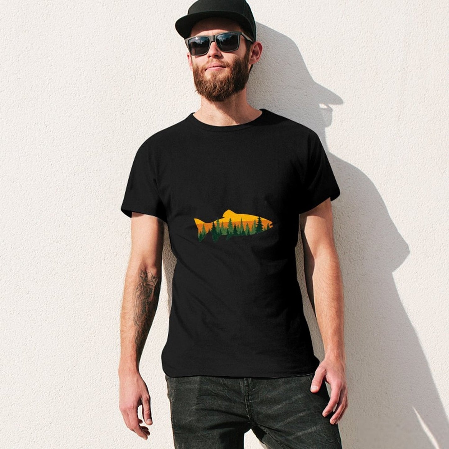 ,Men's Cotton Short - sleeved T-shirt, Breathable Loose - fitting Casual Summer Top, Suitable for Outdoor Activities and Daily Comfortable Wear,Men's T-shirt100%cottonz9og5l1nw8ld - TrendyLookz