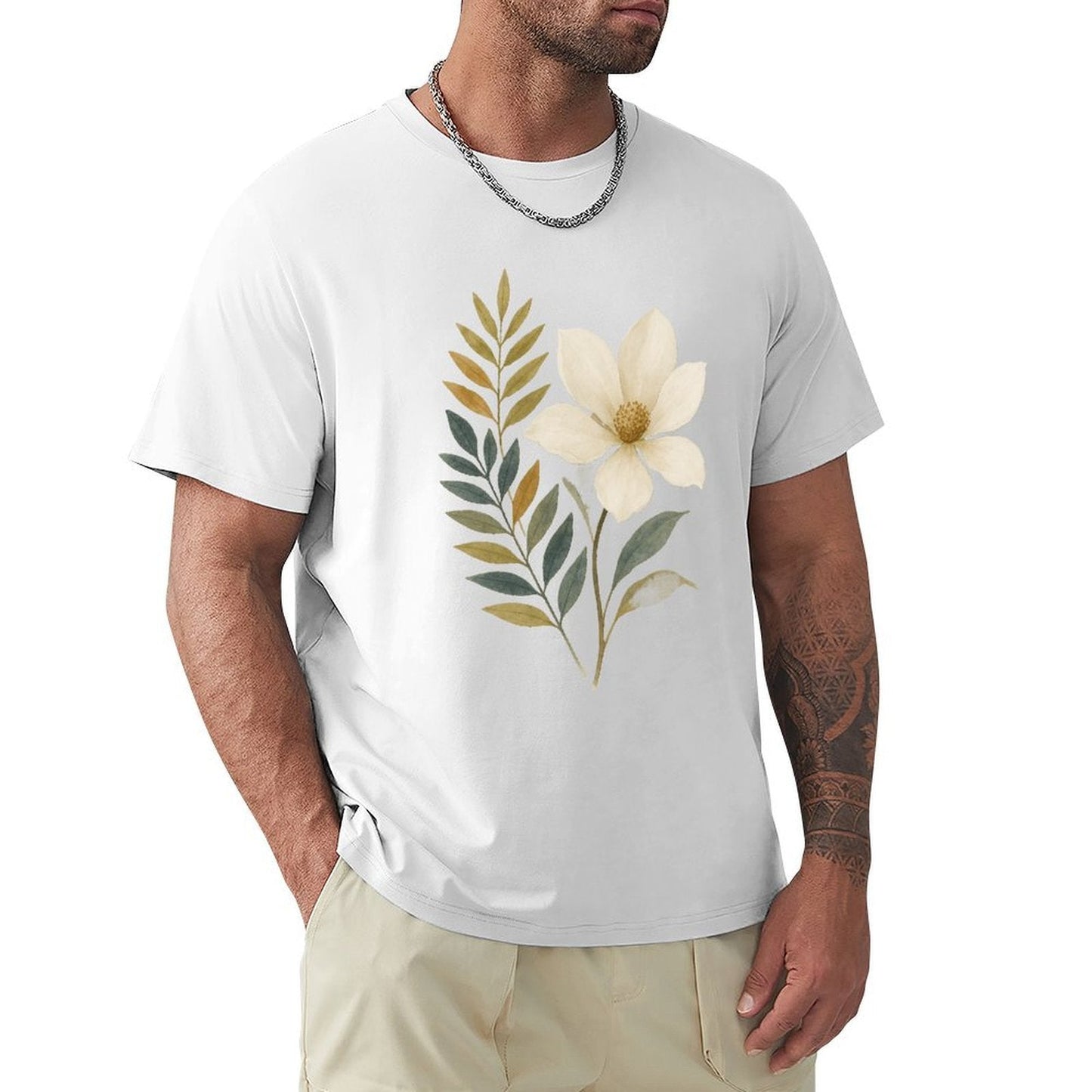 ,Men's Cotton Short - sleeved T-shirt, Breathable Loose - fitting Casual Summer Top, Suitable for Outdoor Activities and Daily Comfortable Wear,Men's T-shirt100%cottonz9og51jjsun6 - TrendyLookz
