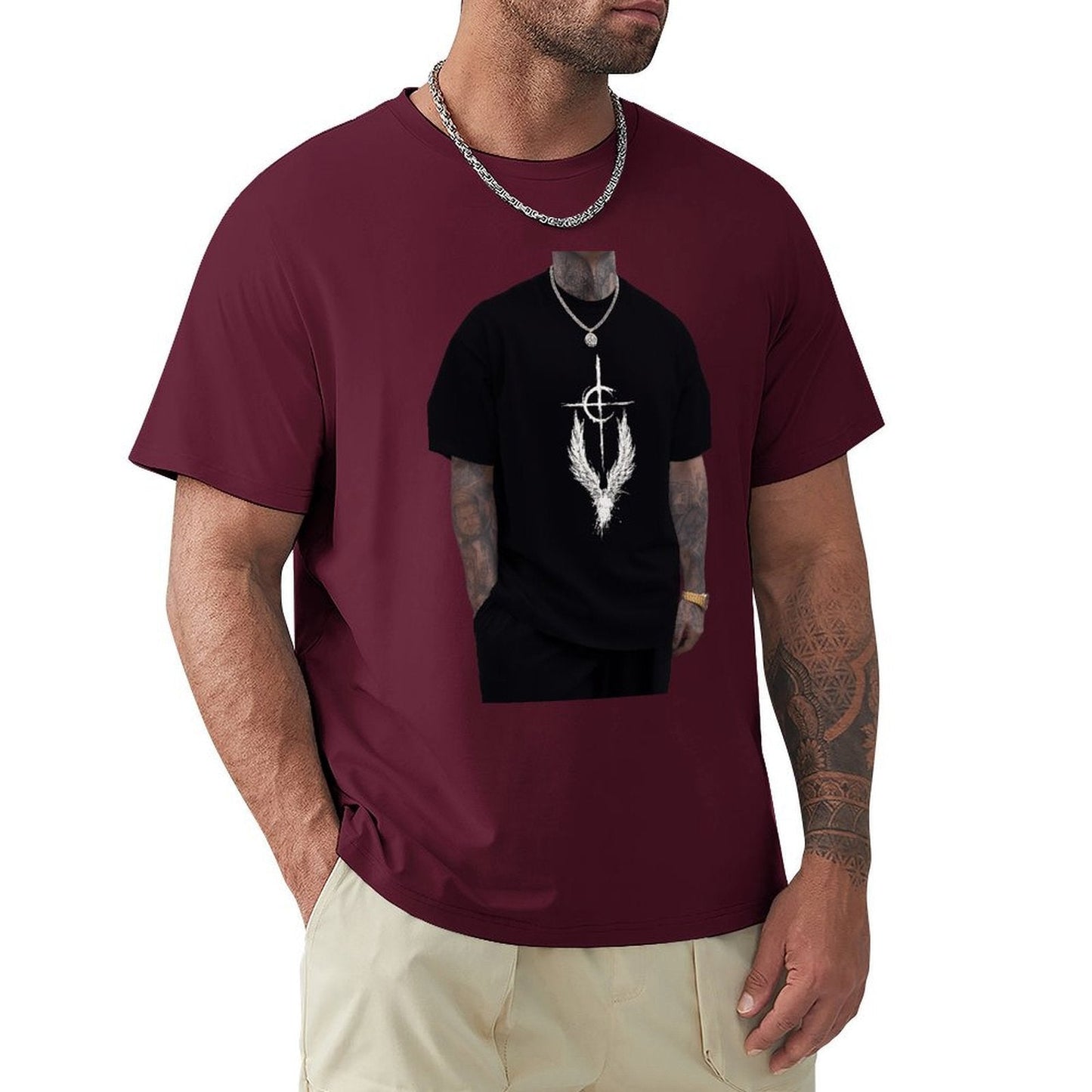 ,Men's Cotton Short - sleeved T-shirt, Breathable Loose - fitting Casual Summer Top, Suitable for Outdoor Activities and Daily Comfortable Wear,Men's T-shirt100%cottonz9ogxerqre4u - TrendyLookz