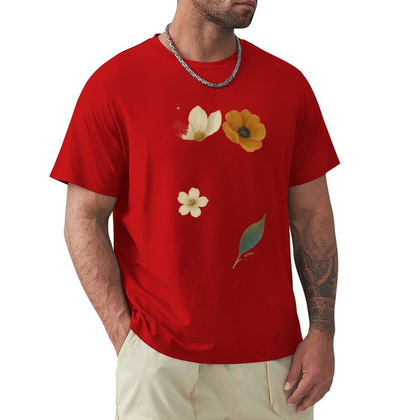 ,Men's Cotton Short - sleeved T-shirt, Breathable Loose - fitting Casual Summer Top, Suitable for Outdoor Activities and Daily Comfortable Wear,Men's T-shirt100%cottonz9og5lldtvpr - TrendyLookz