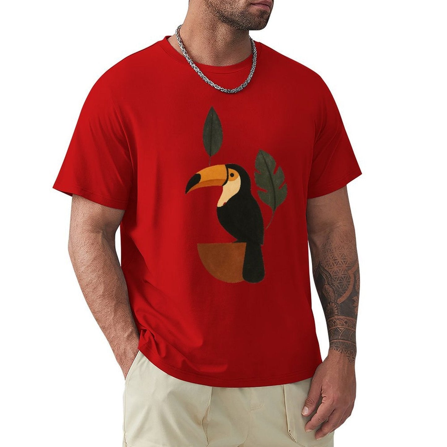 ,Men's Cotton Short - sleeved T-shirt, Breathable Loose - fitting Casual Summer Top, Suitable for Outdoor Activities and Daily Comfortable Wear,Men's T-shirt100%cottonz9ogphqfd1ov - TrendyLookz