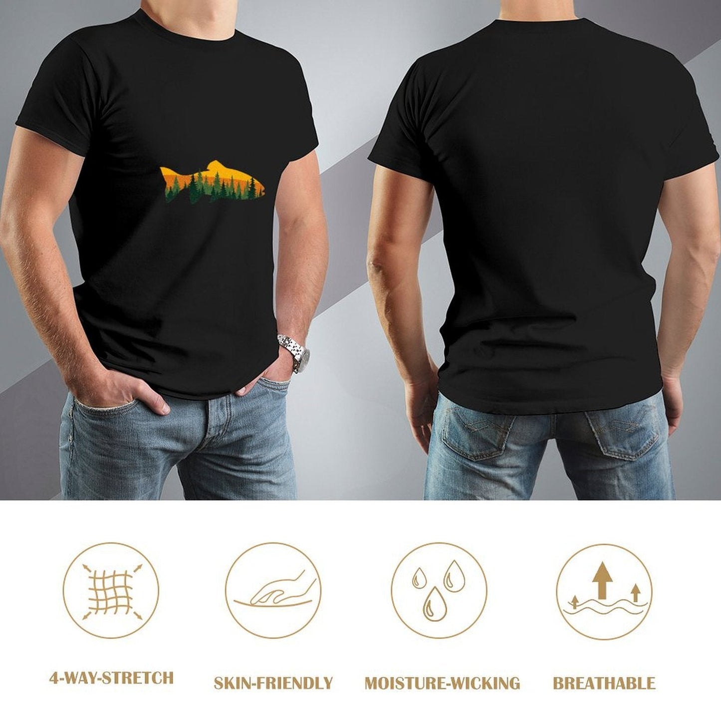 ,Men's Cotton Short - sleeved T-shirt, Breathable Loose - fitting Casual Summer Top, Suitable for Outdoor Activities and Daily Comfortable Wear,Men's T-shirt100%cottonz9og5l1nw8ld - TrendyLookz