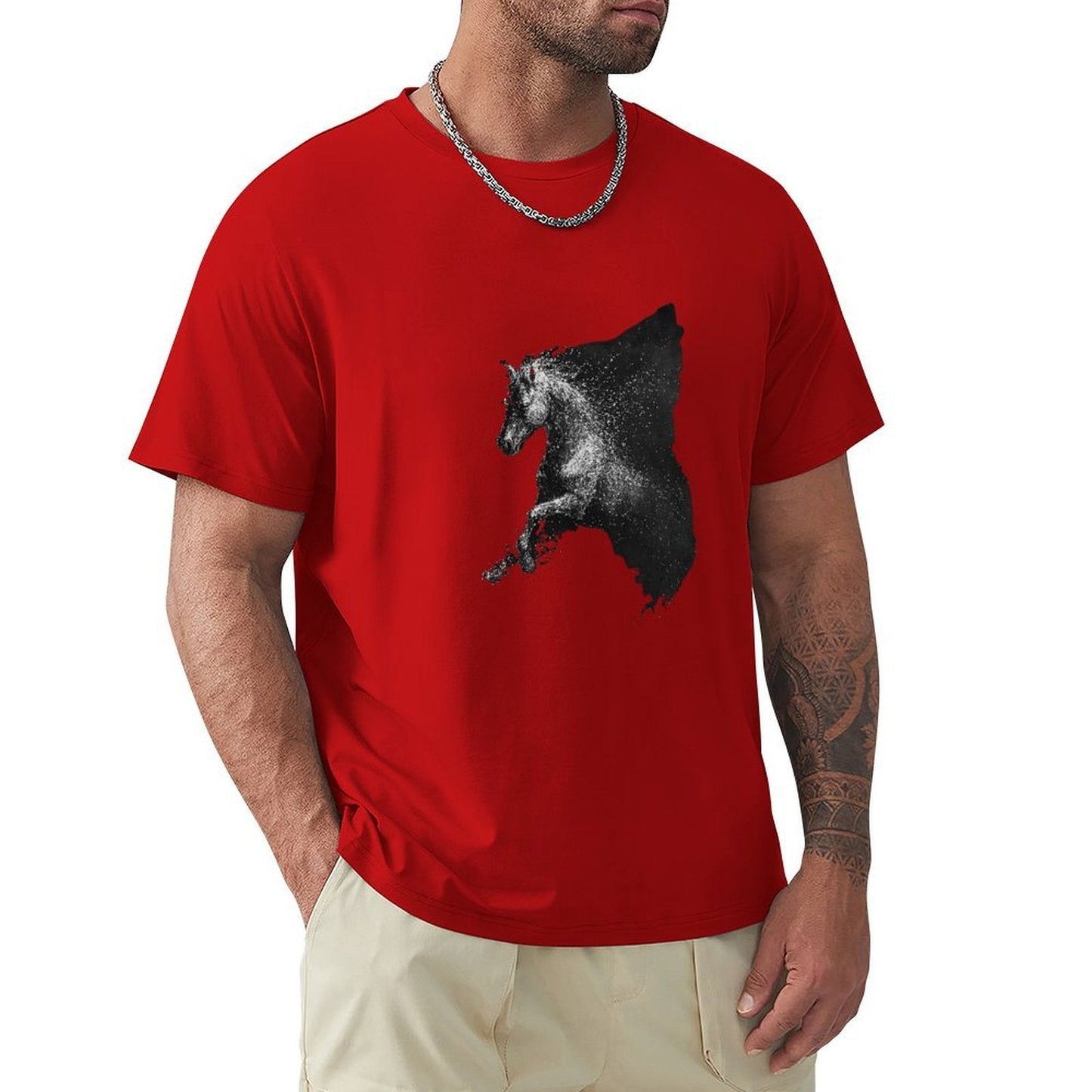 ,Men's Cotton Short - sleeved T-shirt, Breathable Loose - fitting Casual Summer Top, Suitable for Outdoor Activities and Daily Comfortable Wear,Men's T-shirt100%cottonz9ogpg0frlug - TrendyLookz