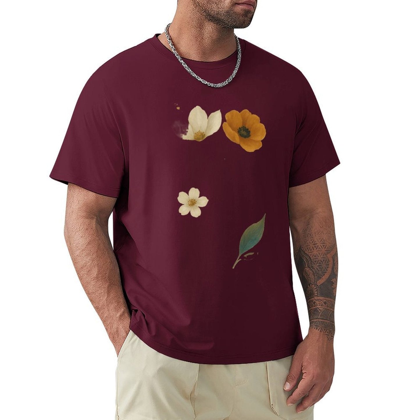 ,Men's Cotton Short - sleeved T-shirt, Breathable Loose - fitting Casual Summer Top, Suitable for Outdoor Activities and Daily Comfortable Wear,Men's T-shirt100%cottonz9og5lldtvpr - TrendyLookz