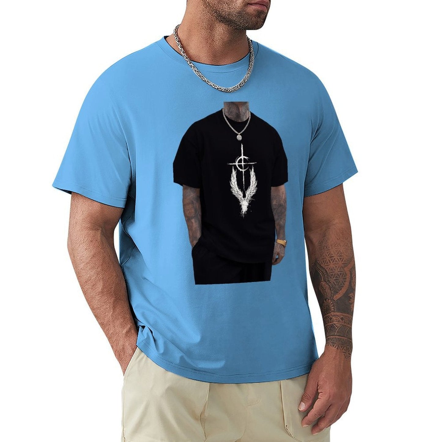 ,Men's Cotton Short - sleeved T-shirt, Breathable Loose - fitting Casual Summer Top, Suitable for Outdoor Activities and Daily Comfortable Wear,Men's T-shirt100%cottonz9ogxerqre4u - TrendyLookz