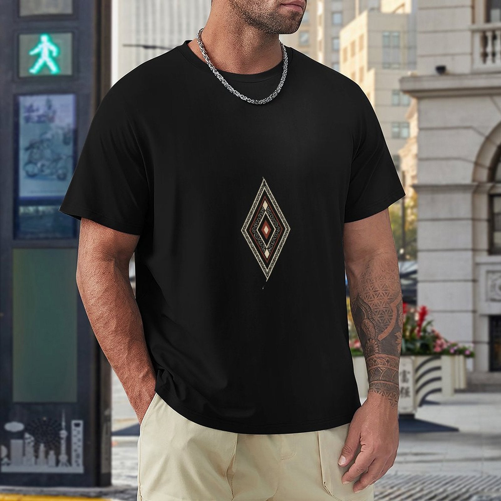 ,Men's Cotton Short - sleeved T-shirt, Breathable Loose - fitting Casual Summer Top, Suitable for Outdoor Activities and Daily Comfortable Wear,Men's T-shirt100%cottonz9og5lor0ql6 - TrendyLookz