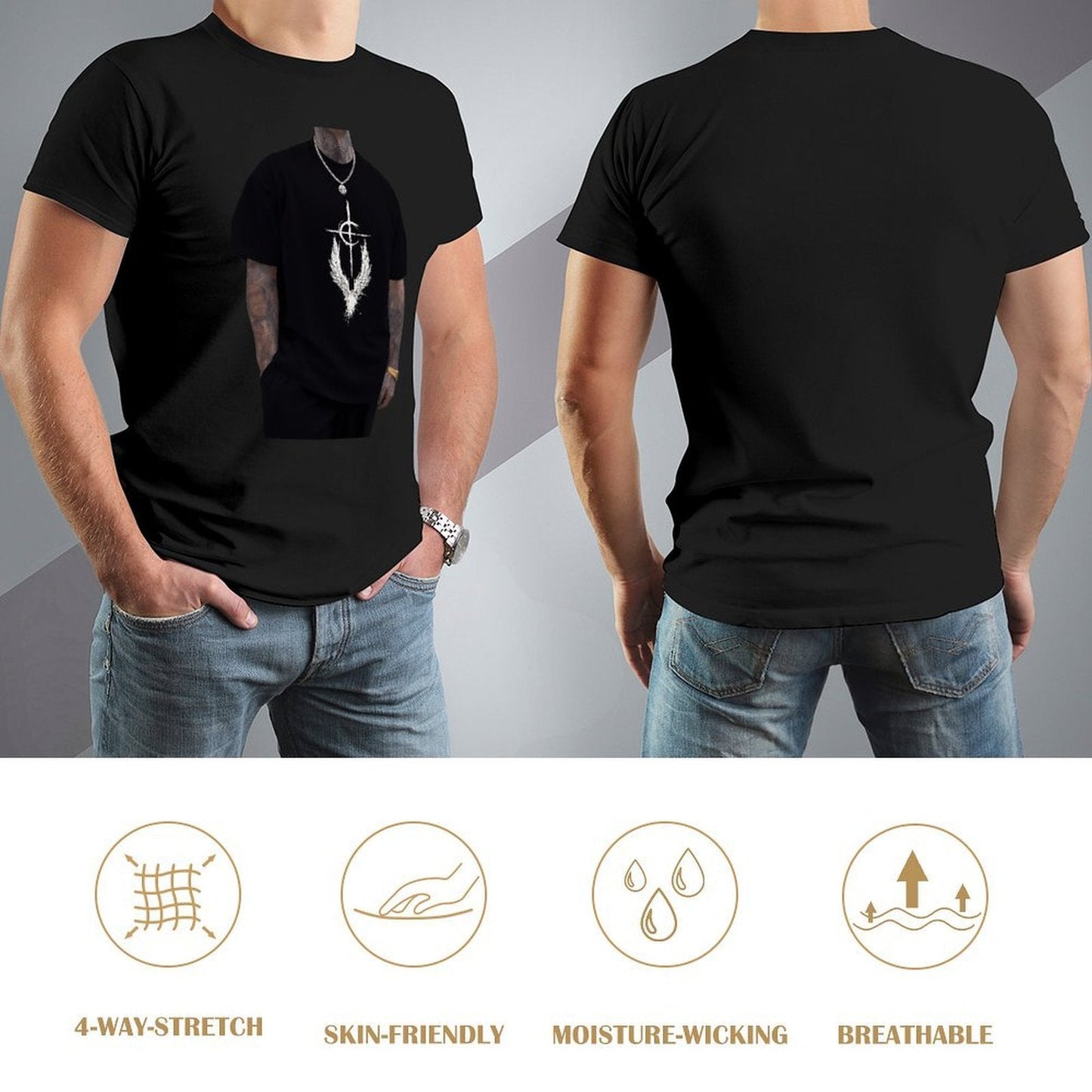 ,Men's Cotton Short - sleeved T-shirt, Breathable Loose - fitting Casual Summer Top, Suitable for Outdoor Activities and Daily Comfortable Wear,Men's T-shirt100%cottonz9ogxerqre4u - TrendyLookz