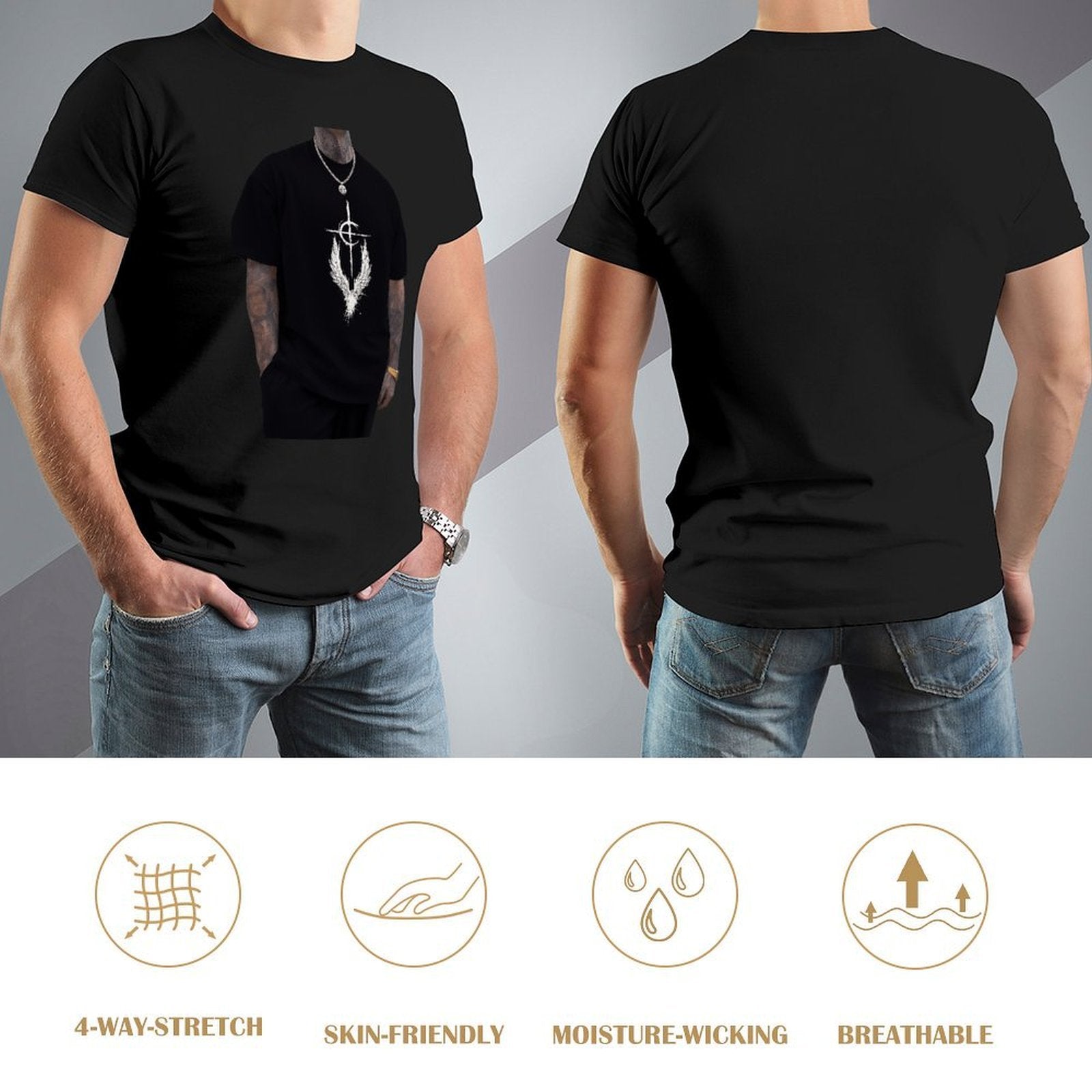 ,Men's Cotton Short - sleeved T-shirt, Breathable Loose - fitting Casual Summer Top, Suitable for Outdoor Activities and Daily Comfortable Wear,Men's T-shirt100%cottonz9ogxerqre4u - TrendyLookz