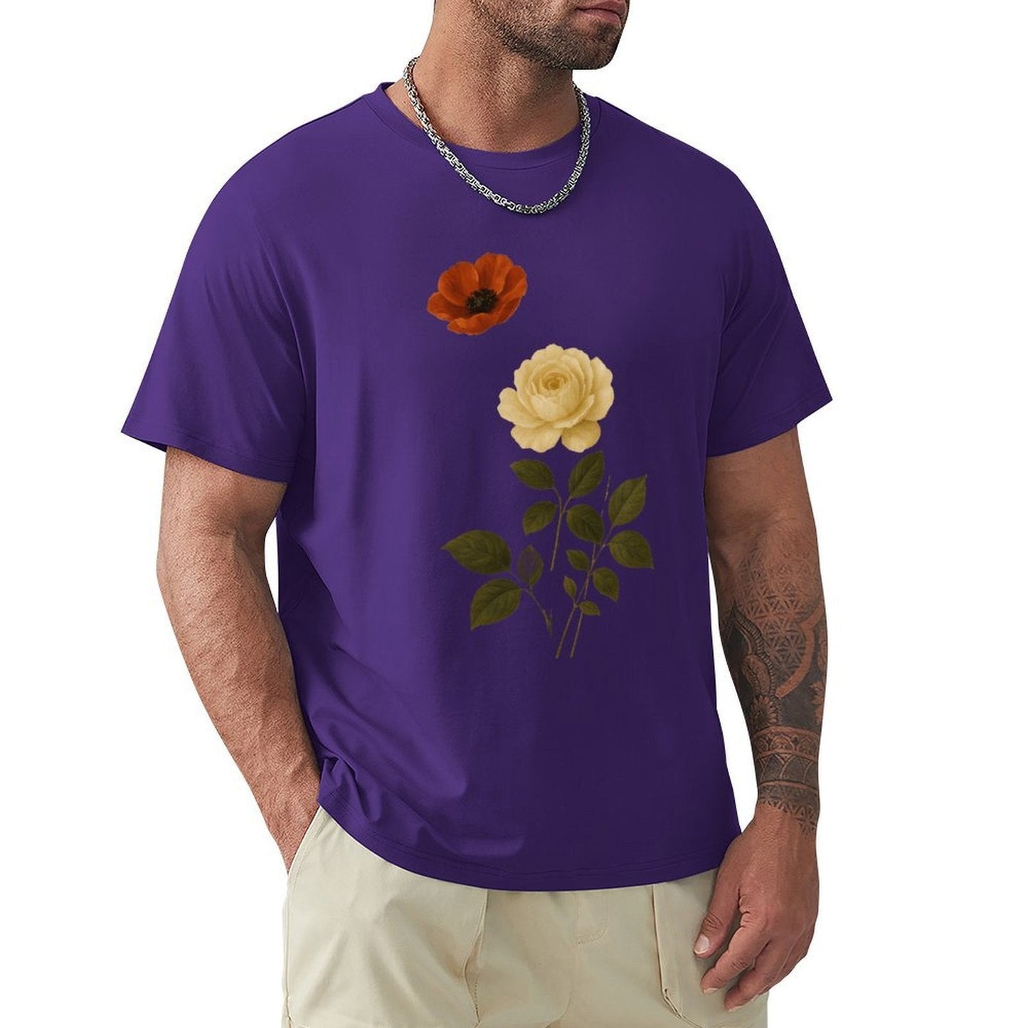 ,Men's Cotton Short - sleeved T-shirt, Breathable Loose - fitting Casual Summer Top, Suitable for Outdoor Activities and Daily Comfortable Wear,Men's T-shirt100%cottonz9ogjy7g9sjc - TrendyLookz
