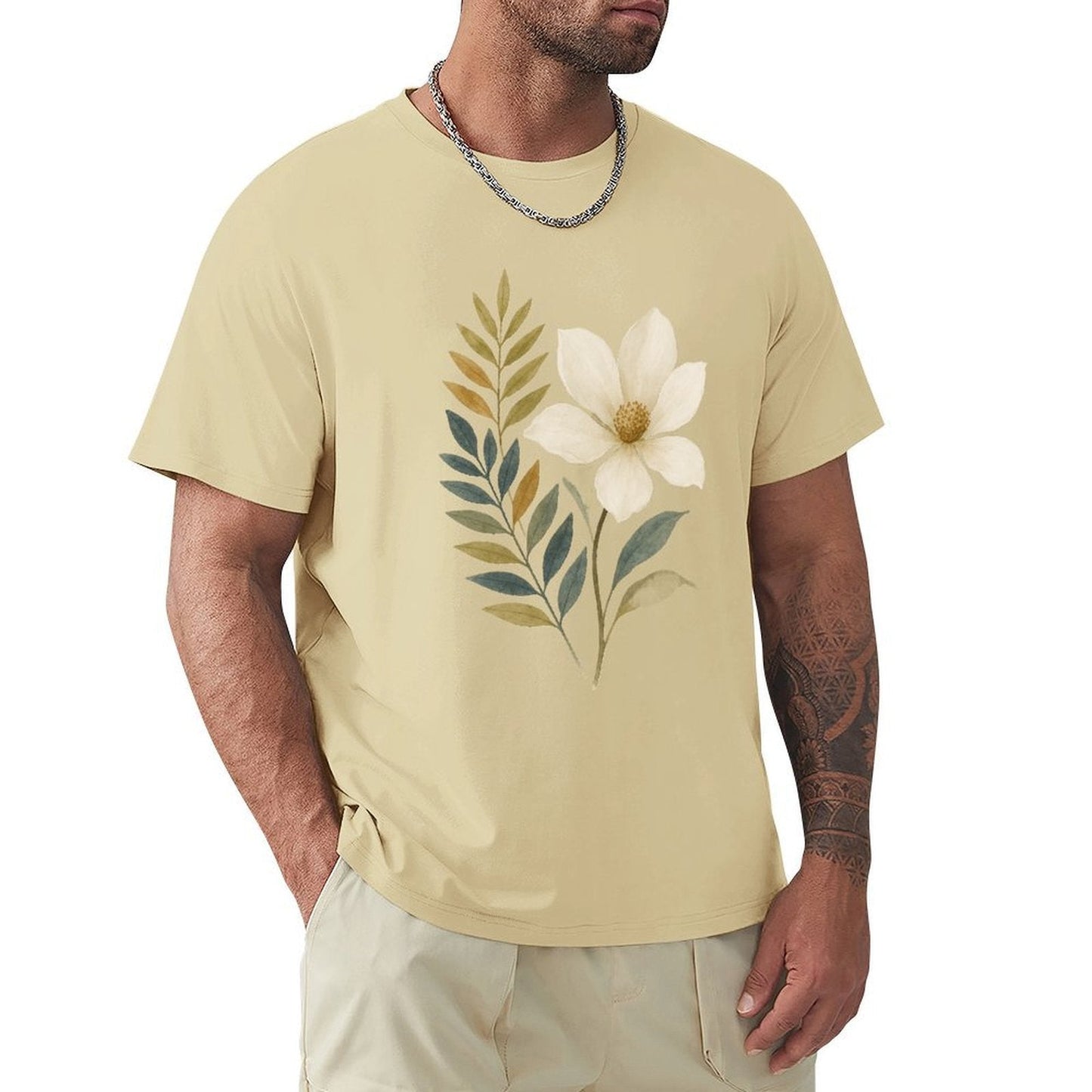 ,Men's Cotton Short - sleeved T-shirt, Breathable Loose - fitting Casual Summer Top, Suitable for Outdoor Activities and Daily Comfortable Wear,Men's T-shirt100%cottonz9og51jjsun6 - TrendyLookz