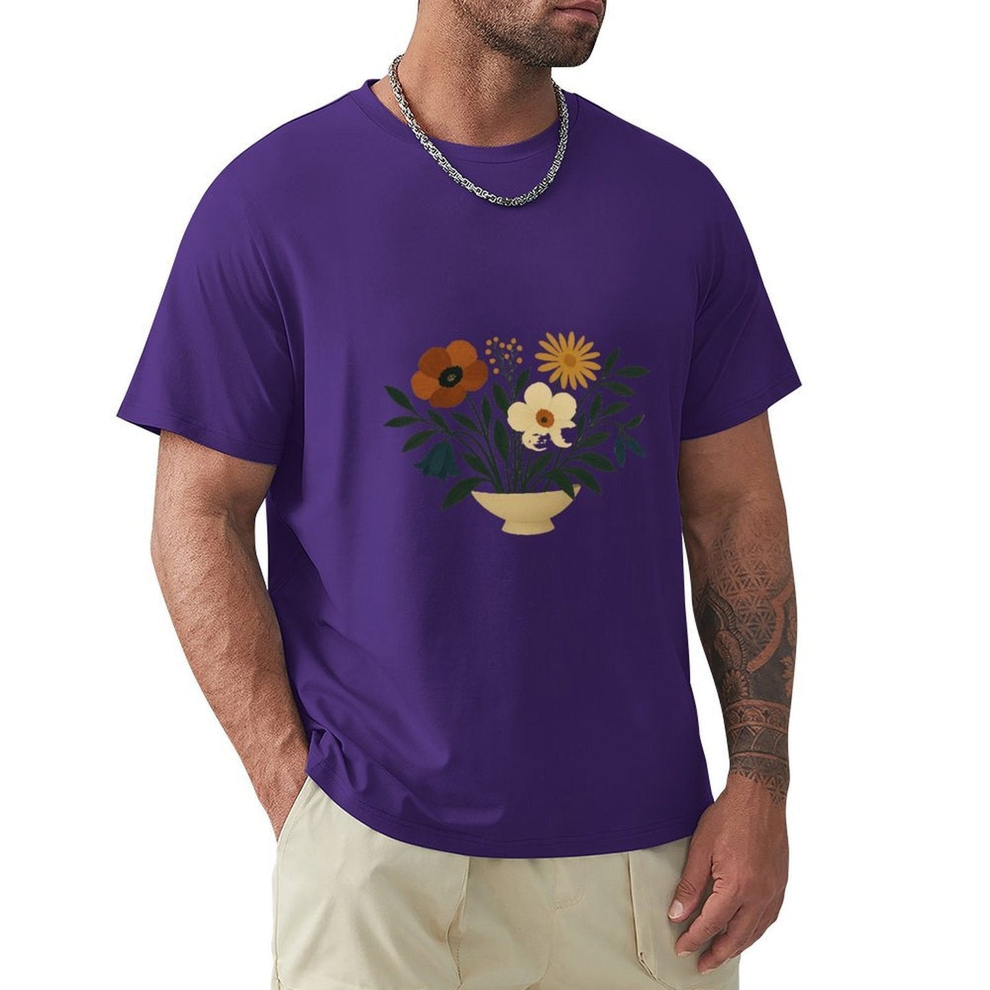 ,Men's Cotton Short - sleeved T-shirt, Breathable Loose - fitting Casual Summer Top, Suitable for Outdoor Activities and Daily Comfortable Wear,Men's T-shirt100%cottonz9og51vz87fc - TrendyLookz