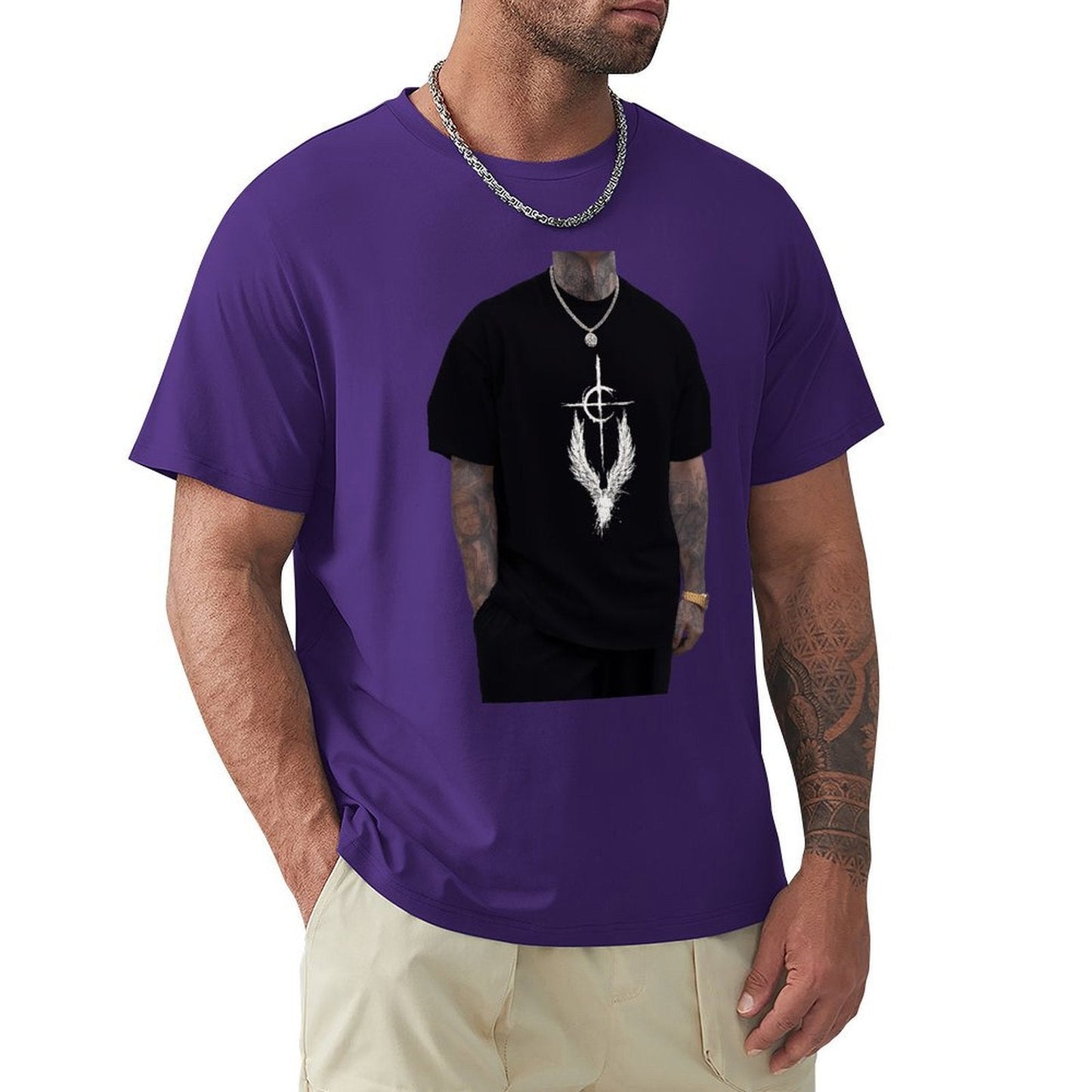 ,Men's Cotton Short - sleeved T-shirt, Breathable Loose - fitting Casual Summer Top, Suitable for Outdoor Activities and Daily Comfortable Wear,Men's T-shirt100%cottonz9ogxerqre4u - TrendyLookz