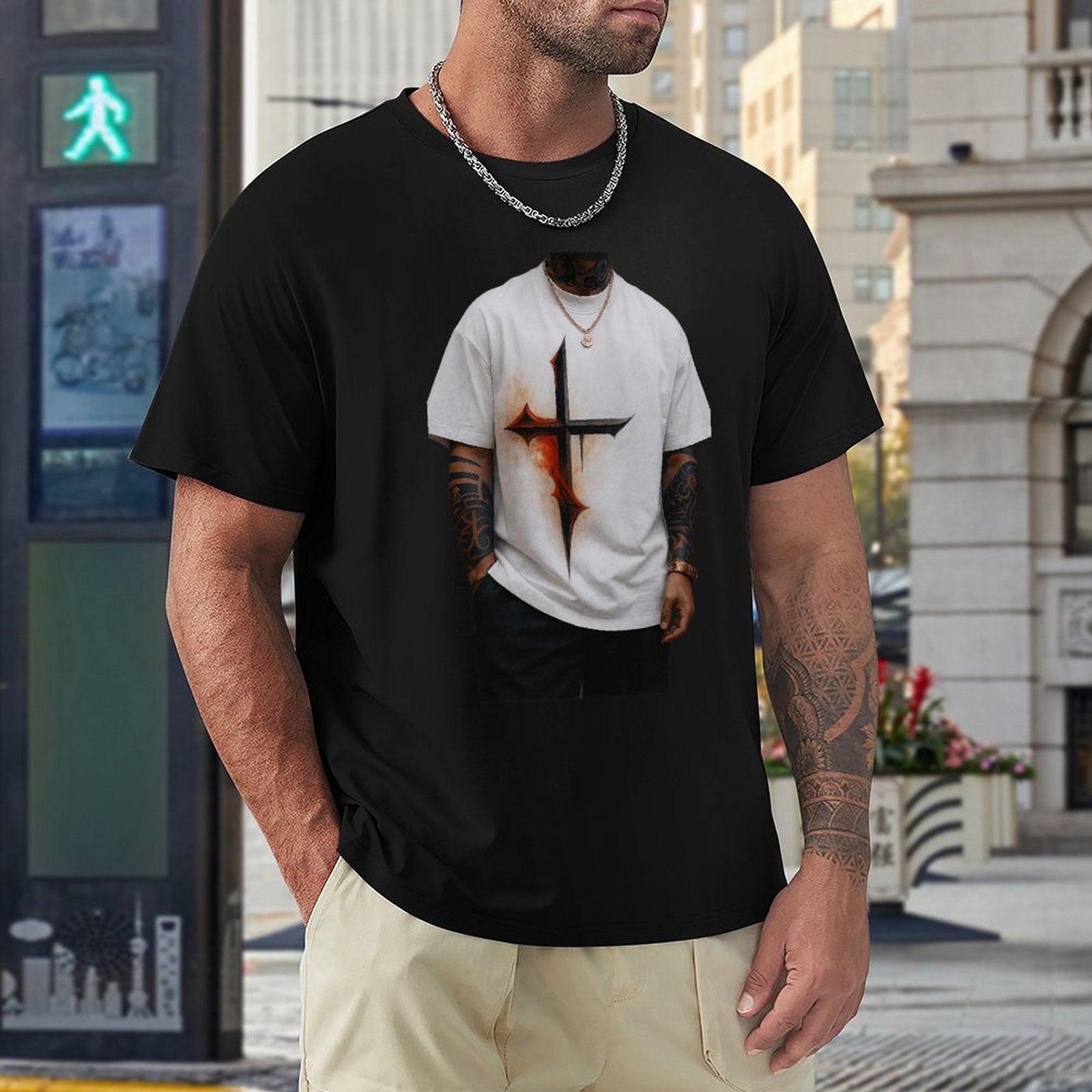 ,Men's Cotton Short - sleeved T-shirt, Breathable Loose - fitting Casual Summer Top, Suitable for Outdoor Activities and Daily Comfortable Wear,Men's T-shirt100%cottonz9ogpgdqn8hv - TrendyLookz