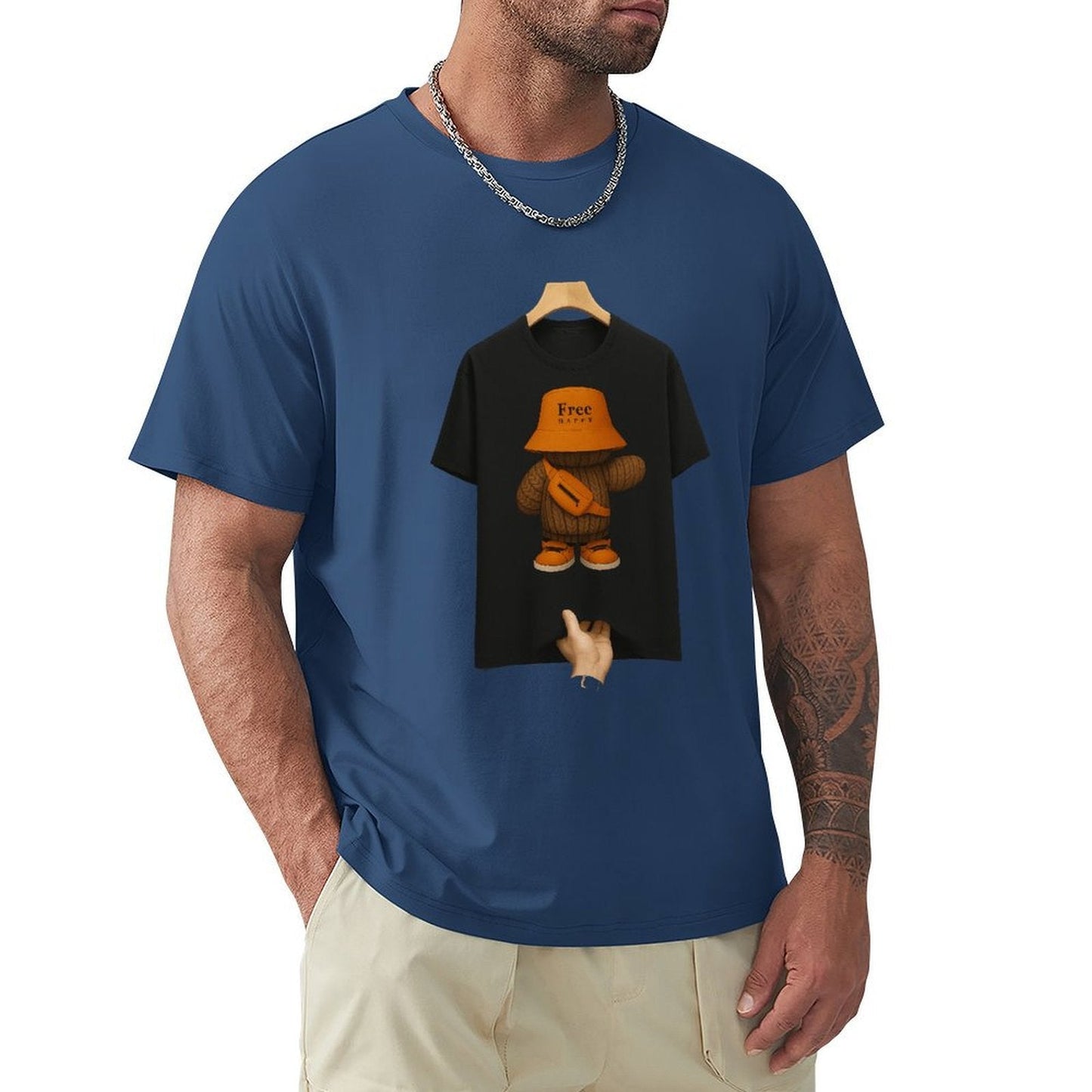 ,Men's Cotton Short - sleeved T-shirt, Breathable Loose - fitting Casual Summer Top, Suitable for Outdoor Activities and Daily Comfortable Wear,Men's T-shirt100%cottonz9ogpggv6gcm - TrendyLookz