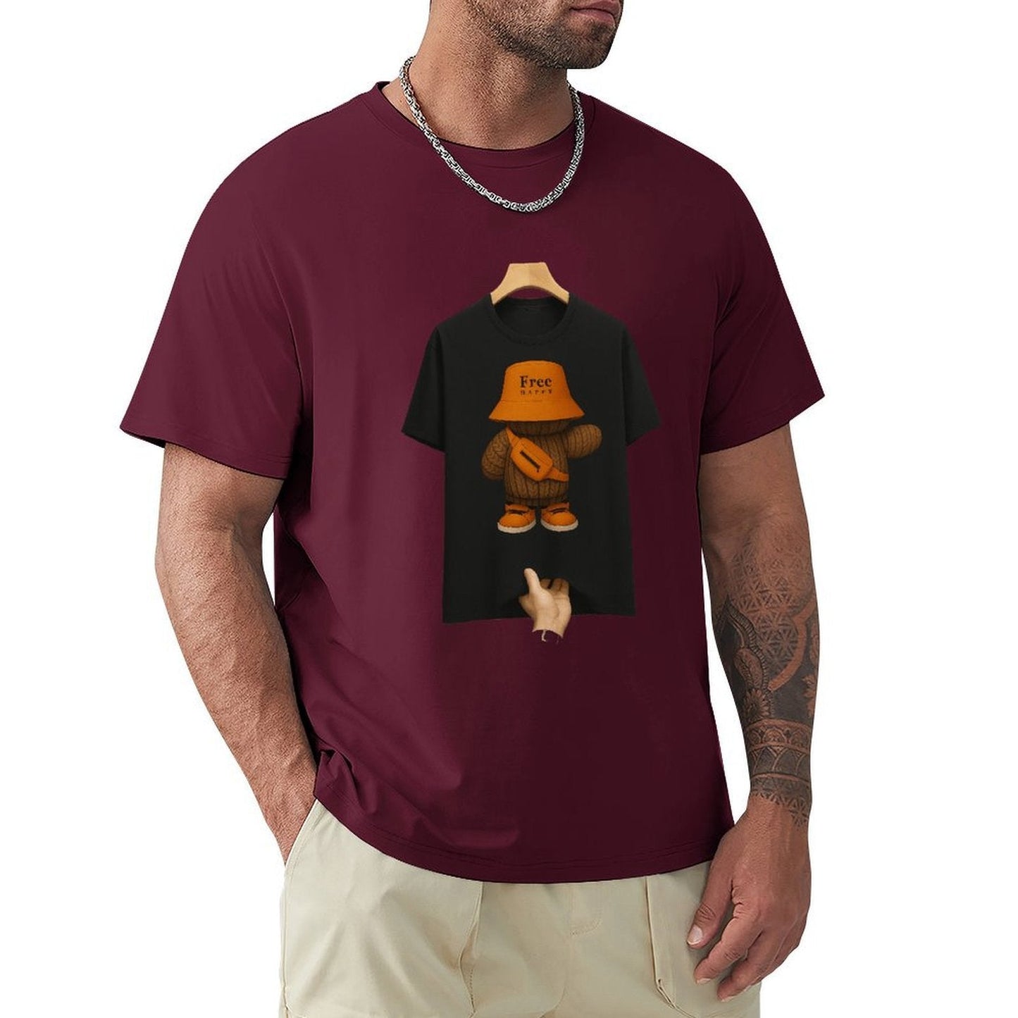,Men's Cotton Short - sleeved T-shirt, Breathable Loose - fitting Casual Summer Top, Suitable for Outdoor Activities and Daily Comfortable Wear,Men's T-shirt100%cottonz9ogpggv6gcm - TrendyLookz