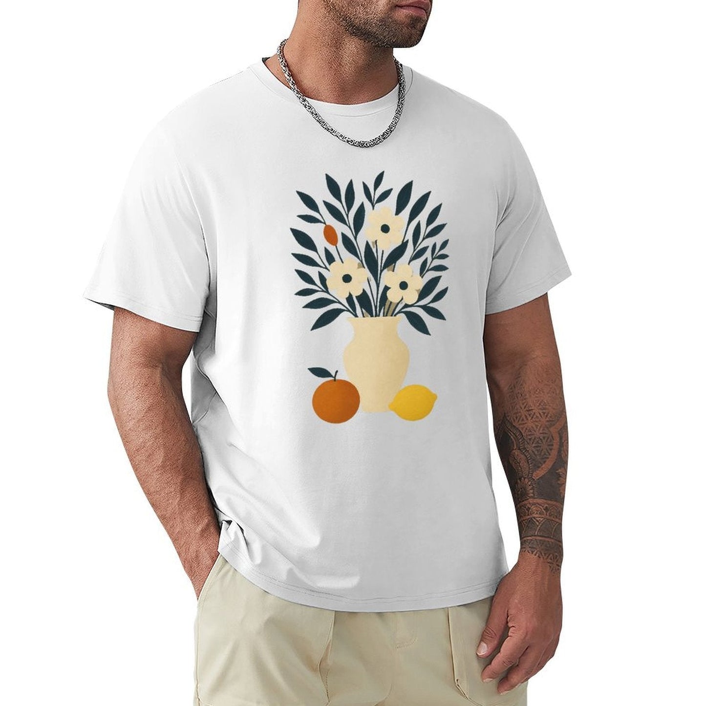 ,Men's Cotton Short - sleeved T-shirt, Breathable Loose - fitting Casual Summer Top, Suitable for Outdoor Activities and Daily Comfortable Wear,Men's T-shirt100%cottonz9og518f8qhe - TrendyLookz