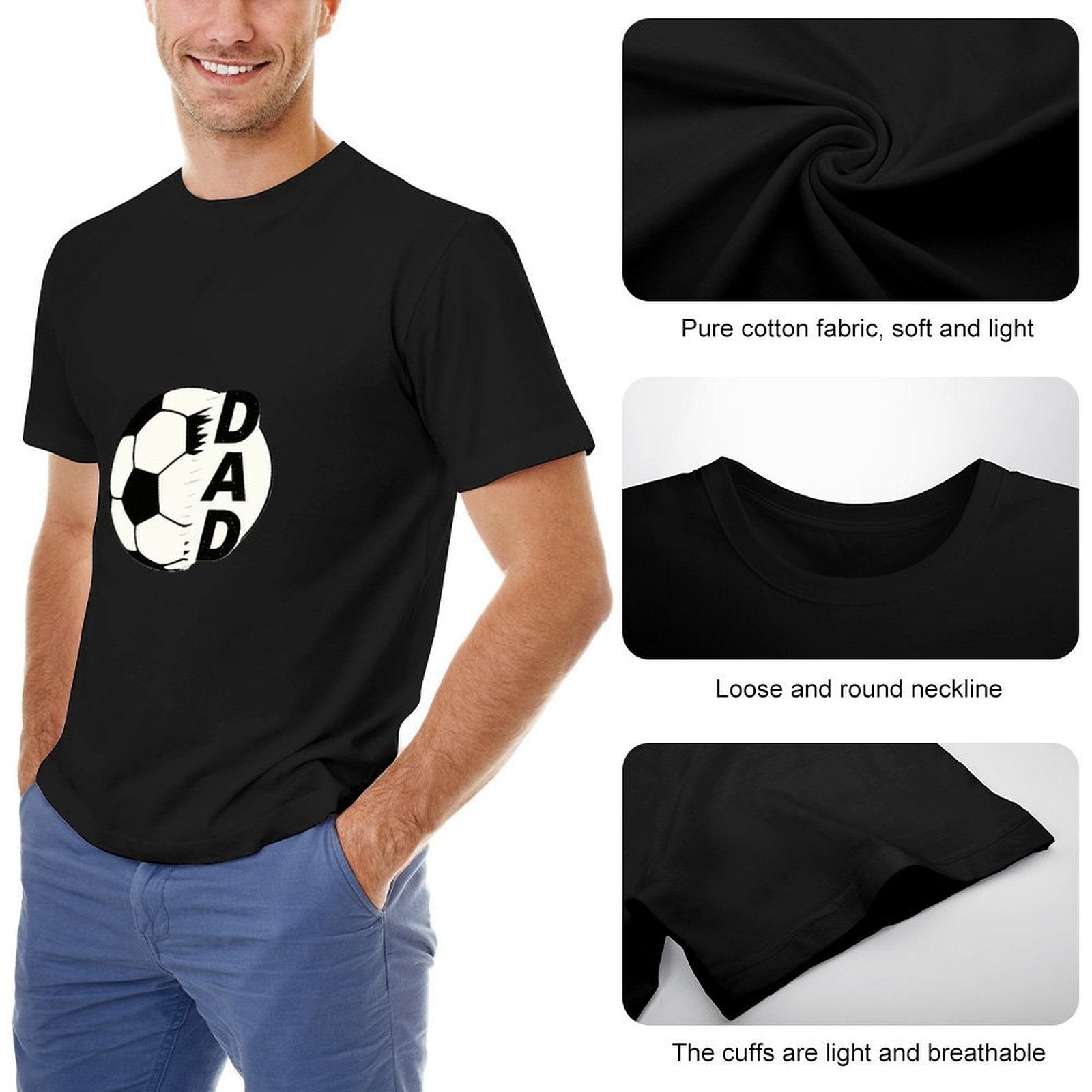 ,Men's Cotton Short - sleeved T-shirt, Breathable Loose - fitting Casual Summer Top, Suitable for Outdoor Activities and Daily Comfortable Wear,Men's T-shirt100%cottonz9ogpbdur8rm - TrendyLookz