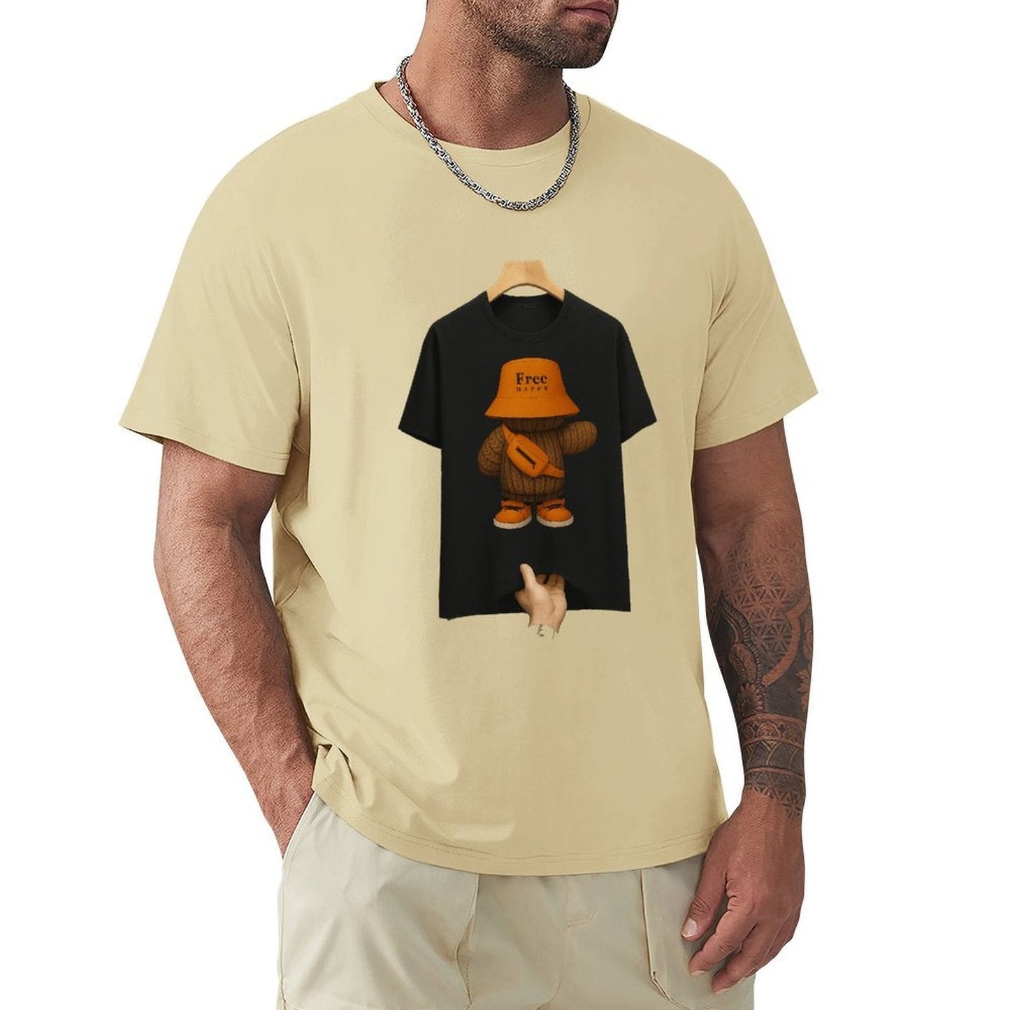 ,Men's Cotton Short - sleeved T-shirt, Breathable Loose - fitting Casual Summer Top, Suitable for Outdoor Activities and Daily Comfortable Wear,Men's T-shirt100%cottonz9ogpggv6gcm - TrendyLookz