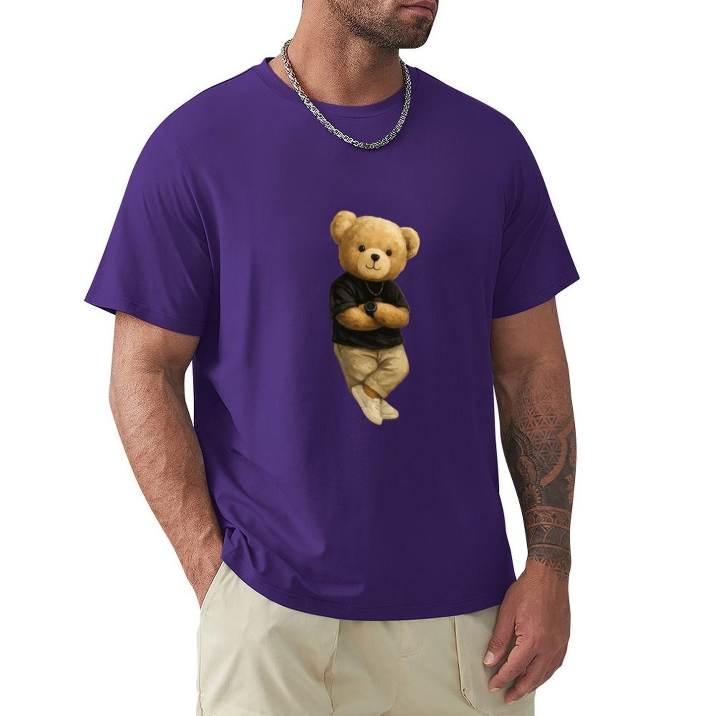,Men's Cotton Short - sleeved T-shirt, Breathable Loose - fitting Casual Summer Top, Suitable for Outdoor Activities and Daily Comfortable Wear,Men's T-shirt100%cottonz9ogpbwx5tkq - TrendyLookz