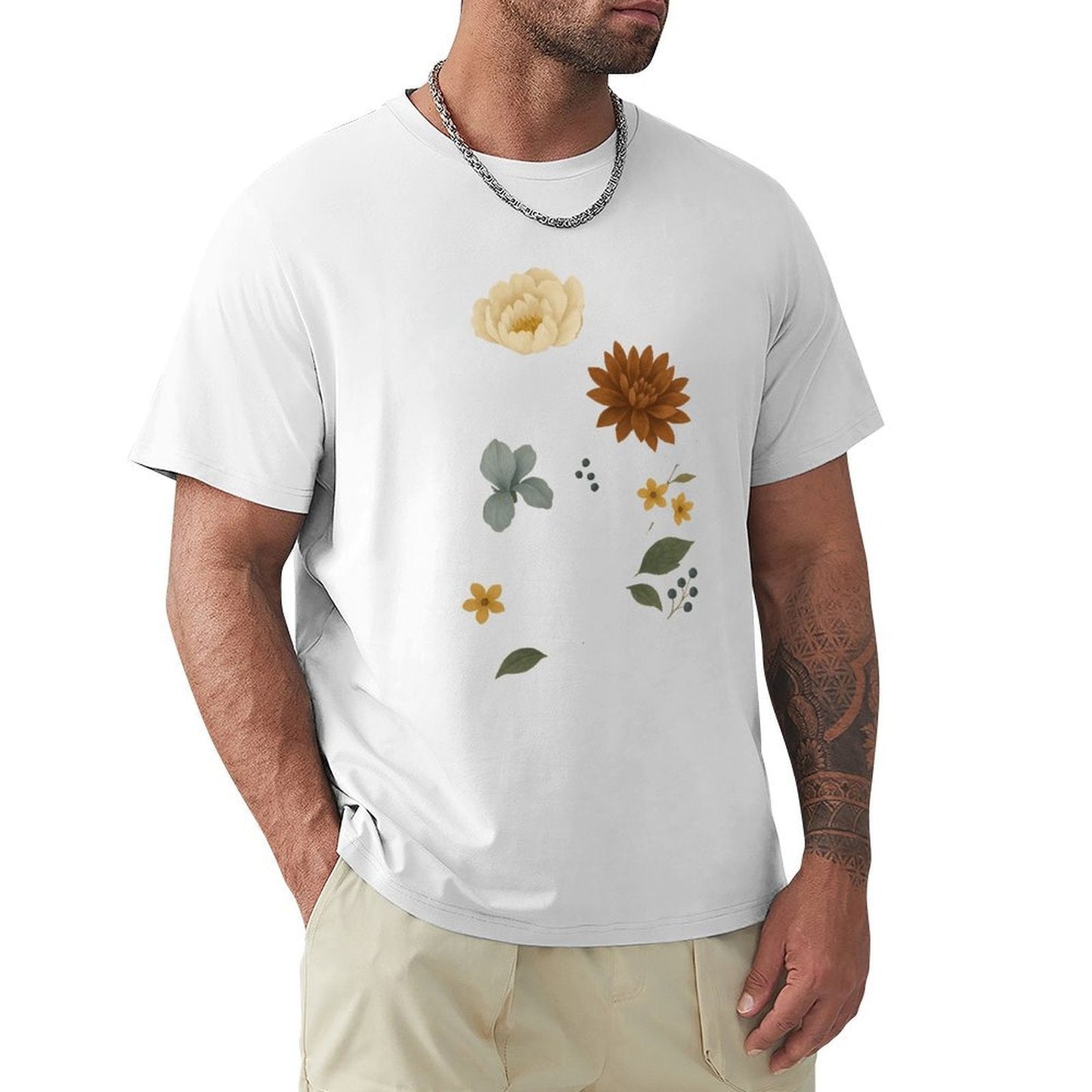 ,Men's Cotton Short - sleeved T-shirt, Breathable Loose - fitting Casual Summer Top, Suitable for Outdoor Activities and Daily Comfortable Wear,Men's T-shirt100%cottonz9ogxedk7w3c - TrendyLookz