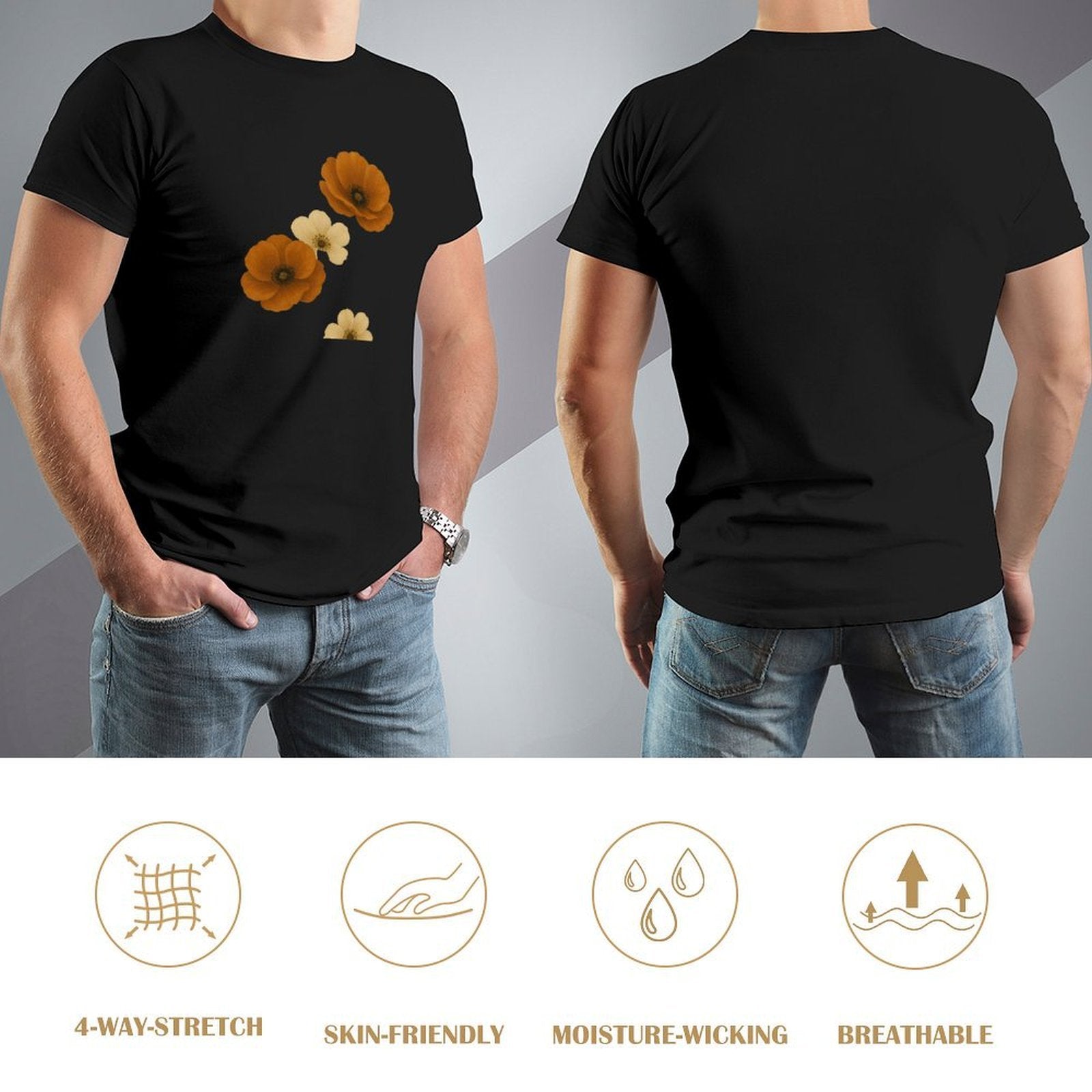 ,Men's Cotton Short - sleeved T-shirt, Breathable Loose - fitting Casual Summer Top, Suitable for Outdoor Activities and Daily Comfortable Wear,Men's T-shirt100%cottonz9ogpgwr5st1 - TrendyLookz
