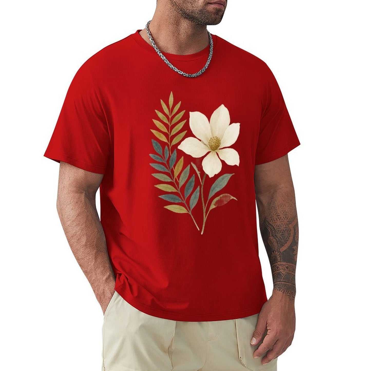 ,Men's Cotton Short - sleeved T-shirt, Breathable Loose - fitting Casual Summer Top, Suitable for Outdoor Activities and Daily Comfortable Wear,Men's T-shirt100%cottonz9og51jjsun6 - TrendyLookz
