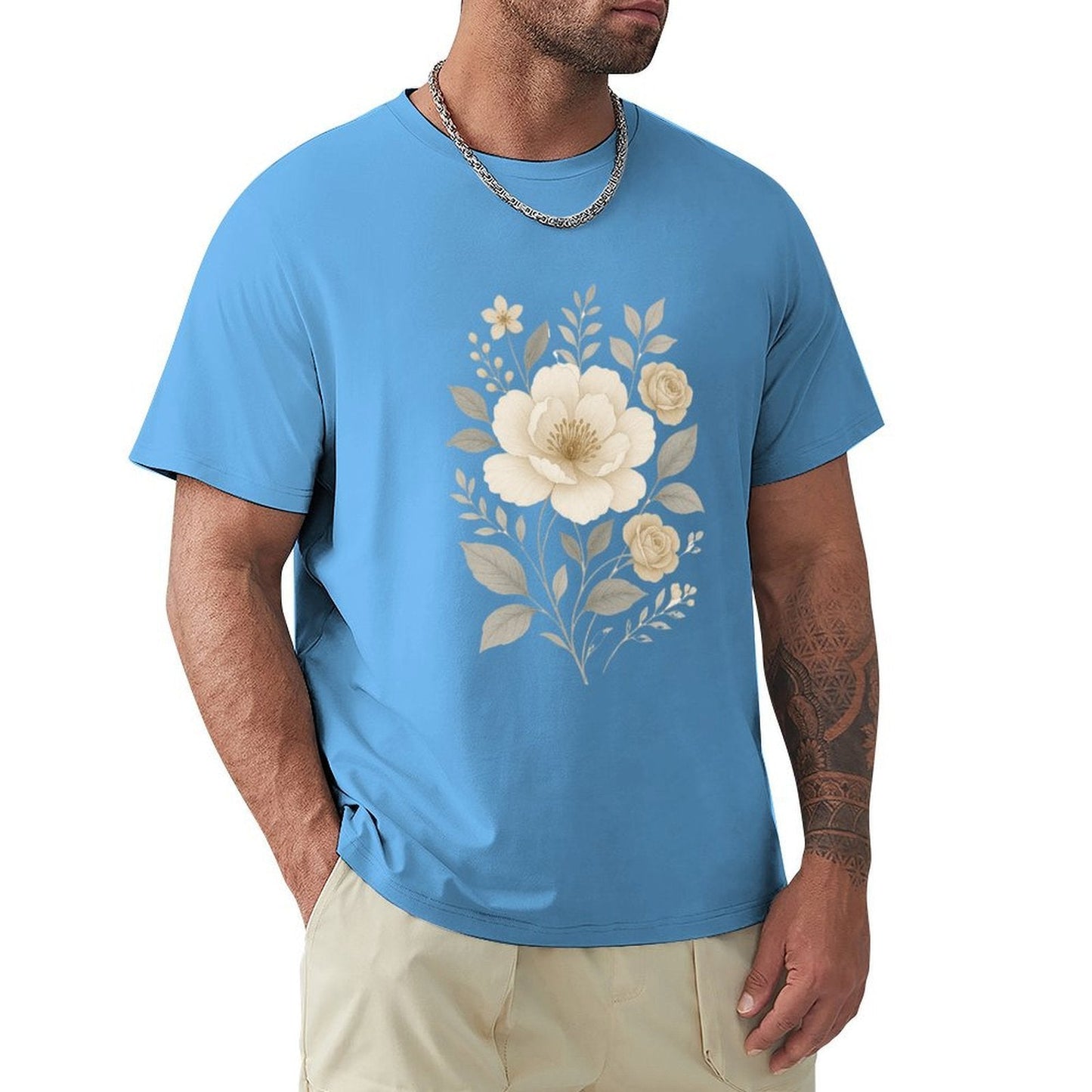 ,Men's Cotton Short - sleeved T-shirt, Breathable Loose - fitting Casual Summer Top, Suitable for Outdoor Activities and Daily Comfortable Wear,Men's T-shirt100%cottonz9ogpbkfv91x - TrendyLookz