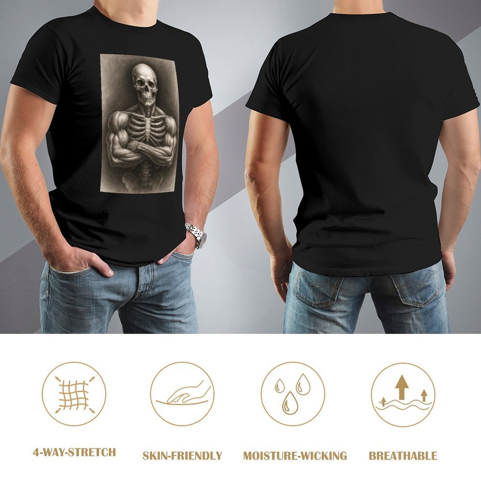 Men's Cotton Short - sleeved T-shirt, Breathable Loose - fitting Casual Summer Top, Suitable for Outdoor Activities and Daily Comfortable Wear,Men's T-shirt100%cottonzxv2owrqq576 - TrendyLookz