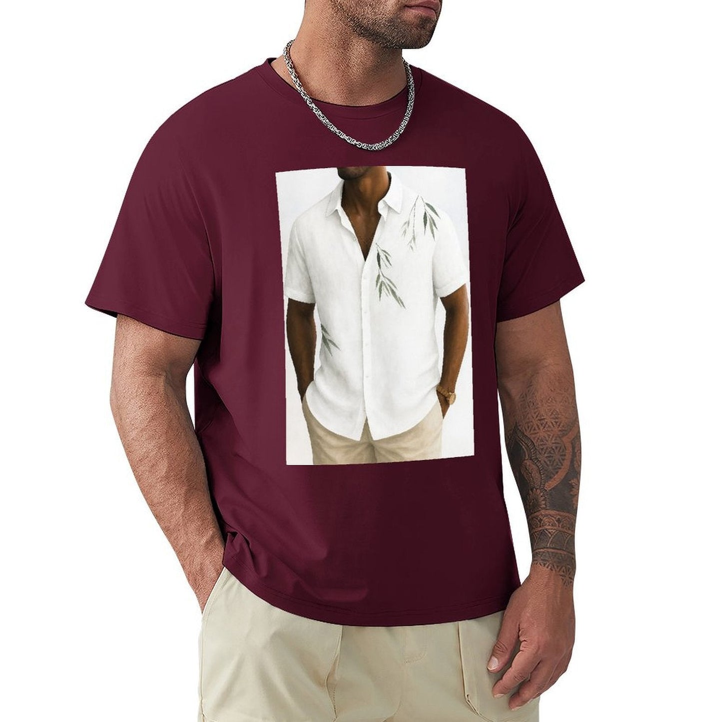 Men's Cotton Short - sleeved T-shirt, Breathable Loose - fitting Casual Summer Top, Suitable for Outdoor Activities and Daily Comfortable Wear,Men's T-shirt100%cottonzxv2ow99xd0q - TrendyLookz