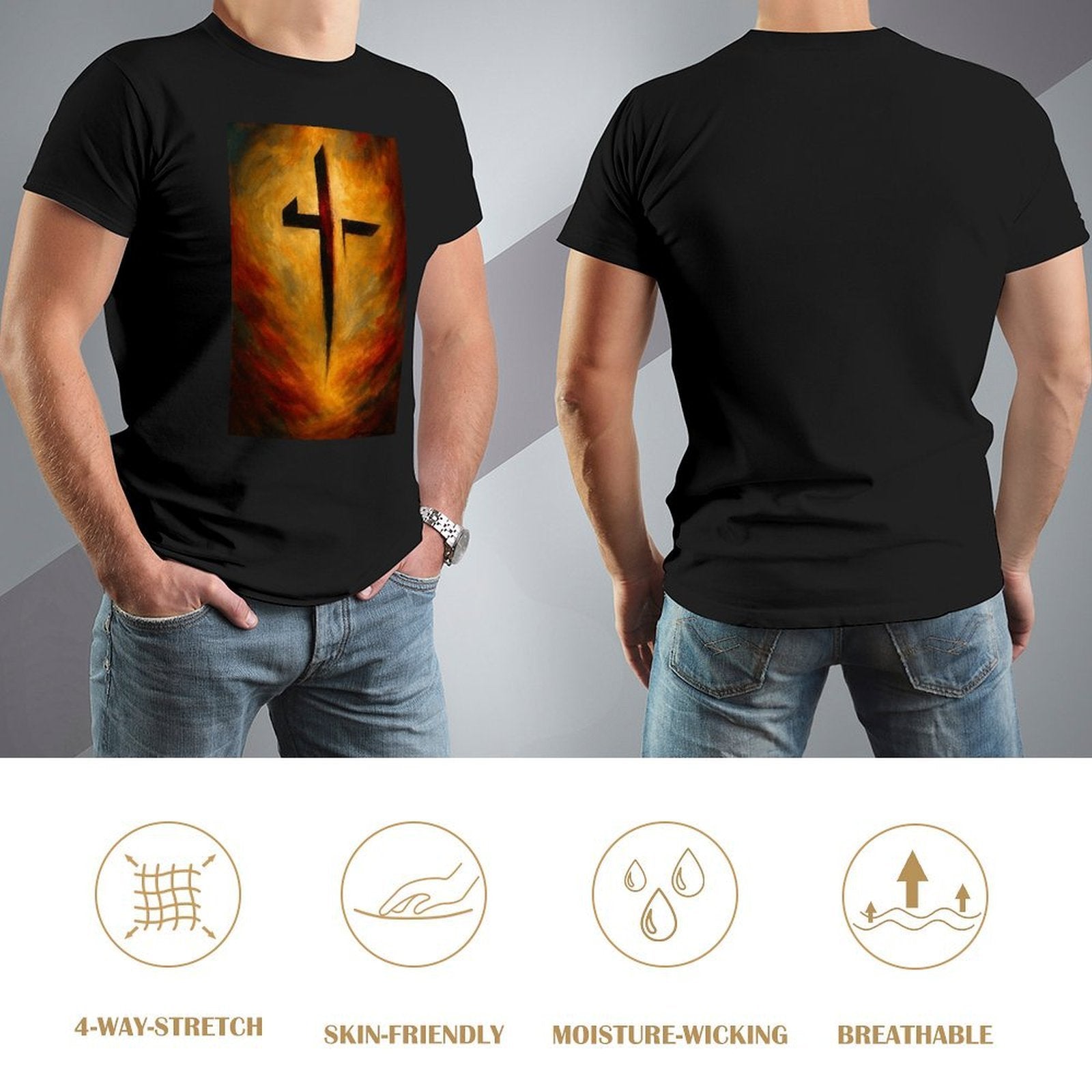 Men's Cotton Short - sleeved T-shirt, Breathable Loose - fitting Casual Summer Top, Suitable for Outdoor Activities and Daily Comfortable Wear,Men's T-shirt100%cottonzxv2oqvw4hxx - TrendyLookz