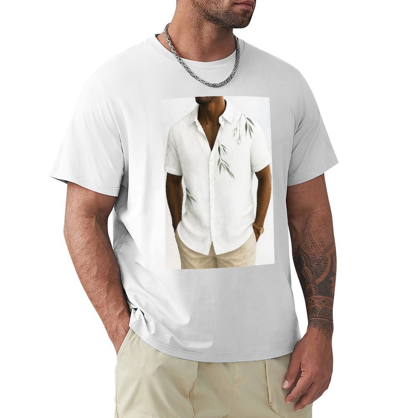 Men's Cotton Short - sleeved T-shirt, Breathable Loose - fitting Casual Summer Top, Suitable for Outdoor Activities and Daily Comfortable Wear,Men's T-shirt100%cottonzxv2ow99xd0q - TrendyLookz