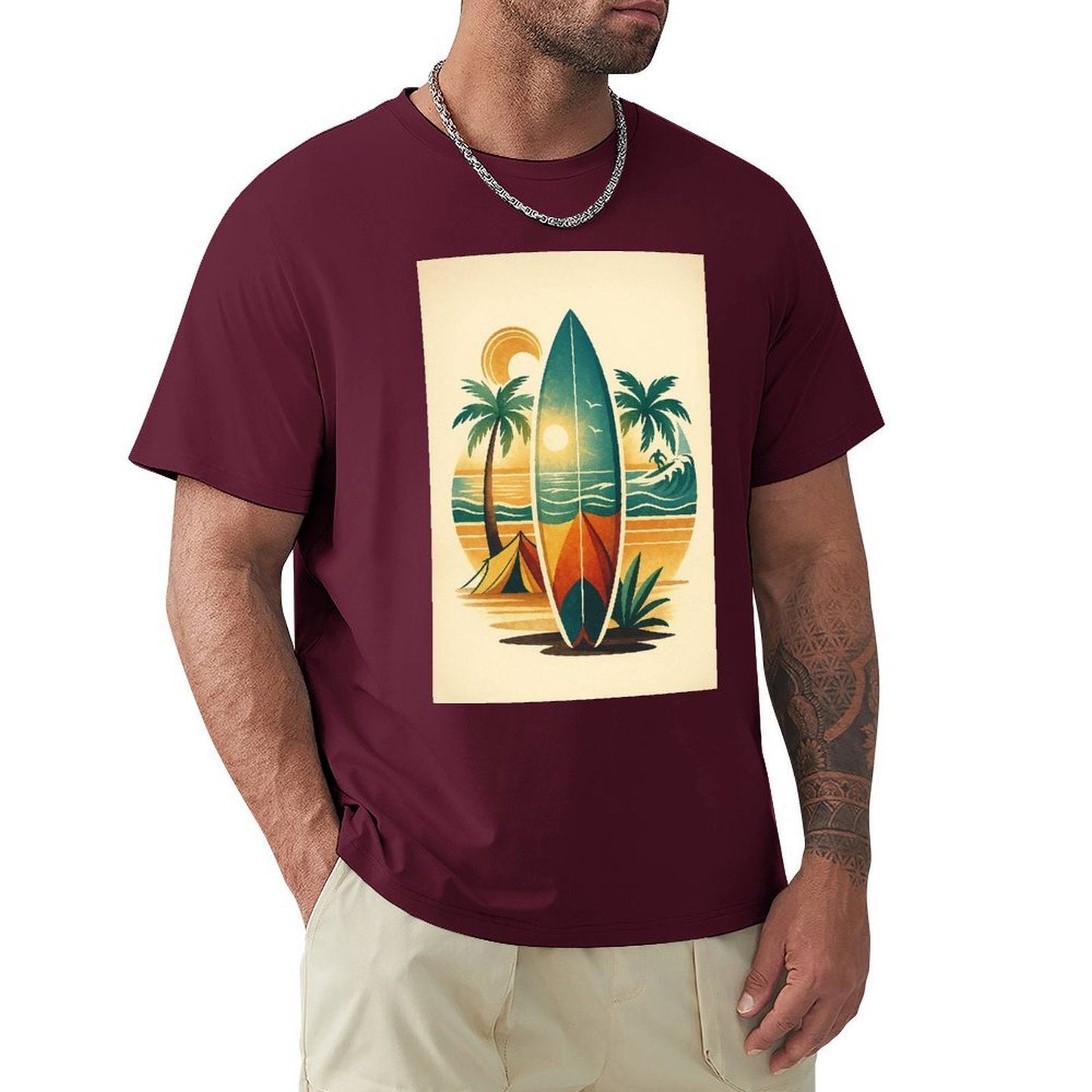 ,Men's Cotton Short - sleeved T-shirt, Breathable Loose - fitting Casual Summer Top, Suitable for Outdoor Activities and Daily Comfortable Wear,Men's T-shirt100%cottonzxv2owgy2orx - TrendyLookz